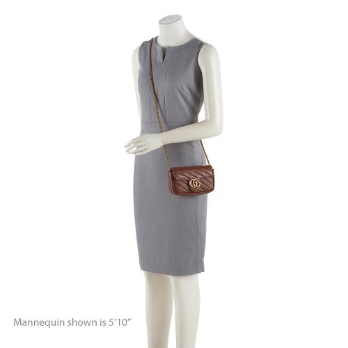Gucci Matelasse Leather GG Marmont Super Mini Bag (SHF-E9ZcFF)