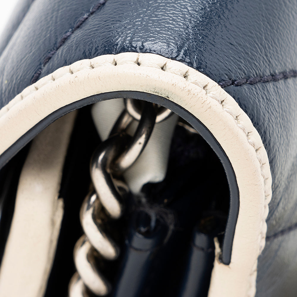 Gucci Matelasse Leather Torchon GG Marmont Mini Chain Bag (SHF-20671)