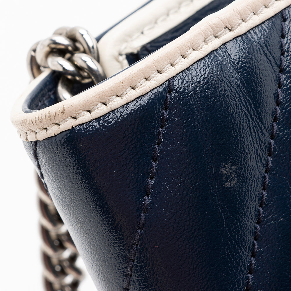 Gucci Matelasse Leather Torchon GG Marmont Mini Chain Bag (SHF-20671)