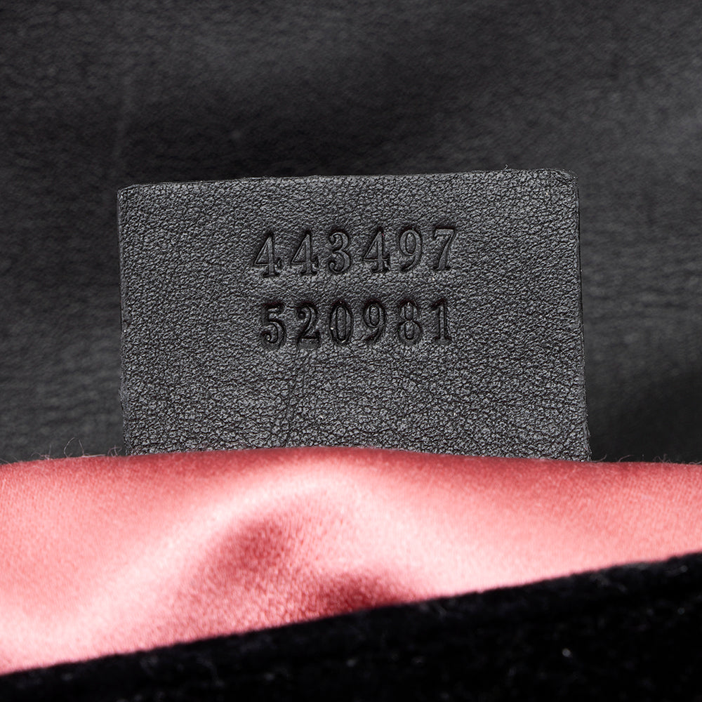 Gucci Matelasse Velvet GG Marmont Small Shoulder Bag (SHF-19219)