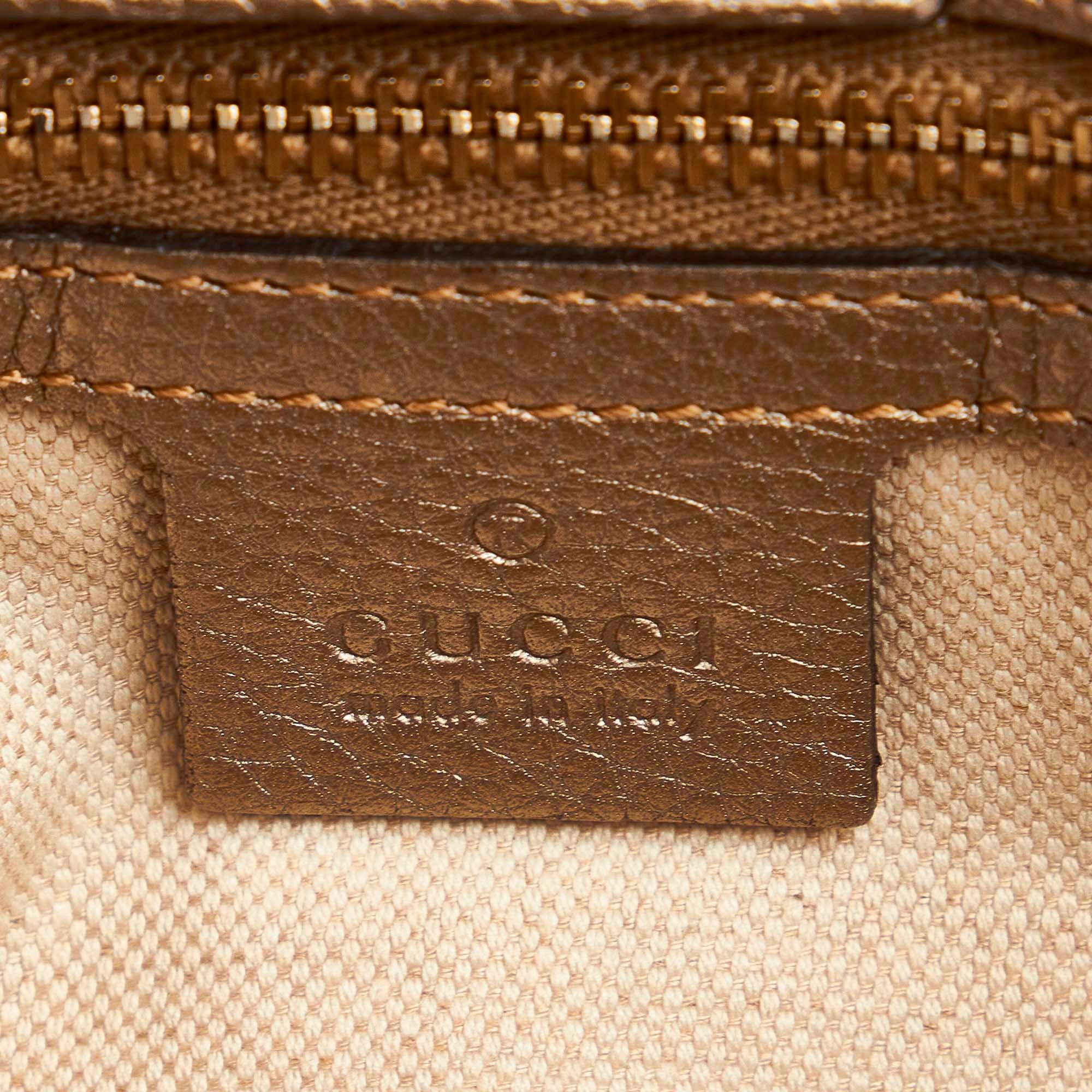 Gucci Medium Bamboo Shopper Leather Satchel (SHG-32499)