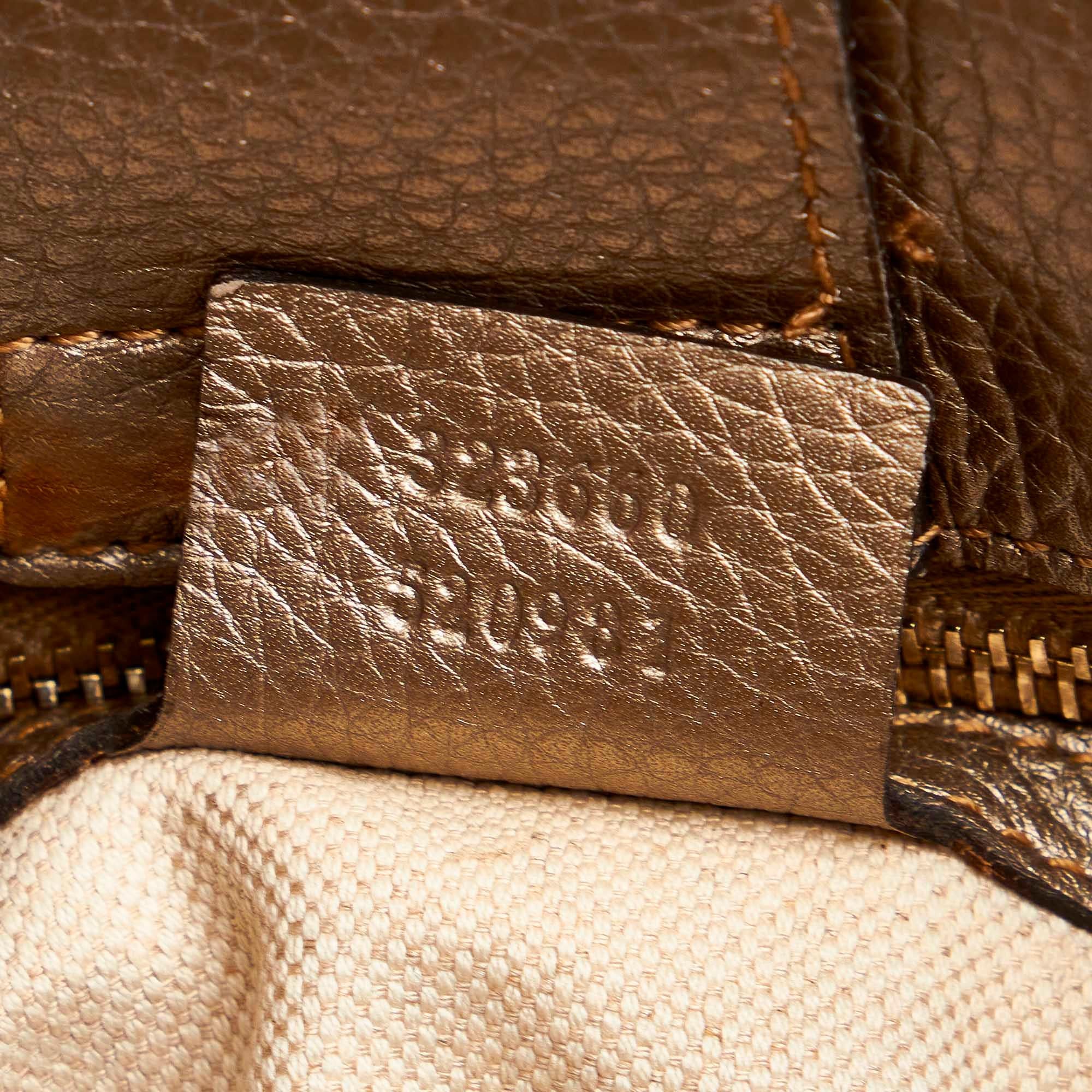 Gucci Medium Bamboo Shopper Leather Satchel (SHG-32499)