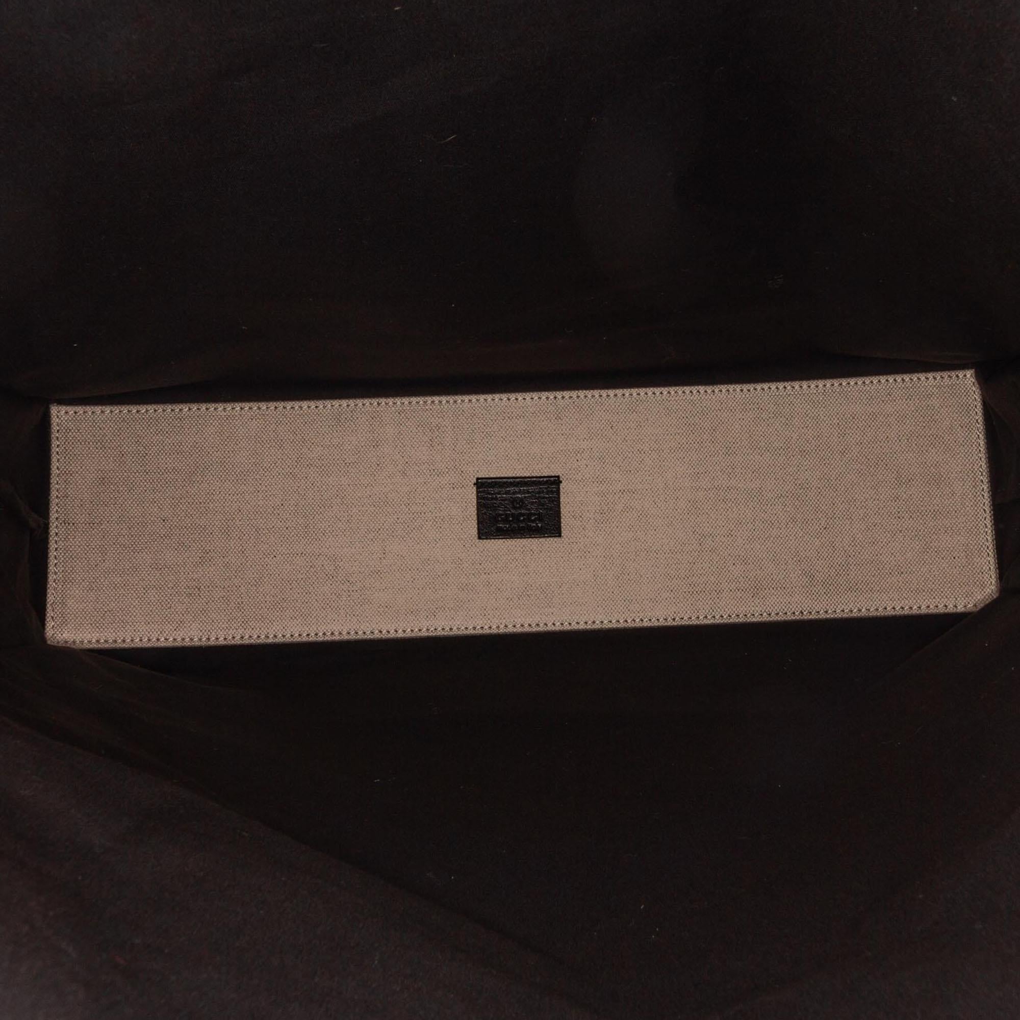 Gucci Medium Logo Print Cotton Tote Bag (SHG-26520)