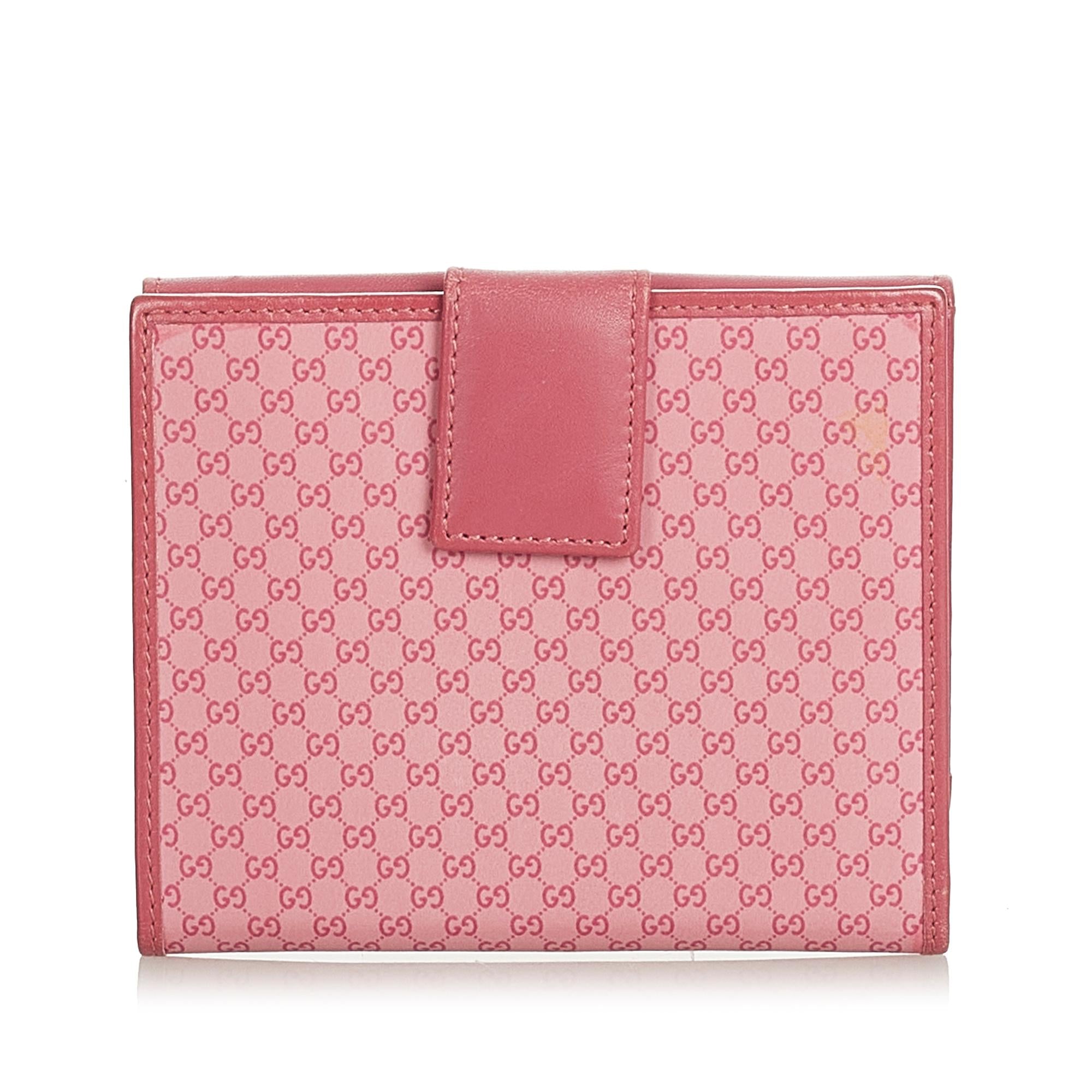 Gucci Micro GG Canvas Small Wallet (SHG-25665)