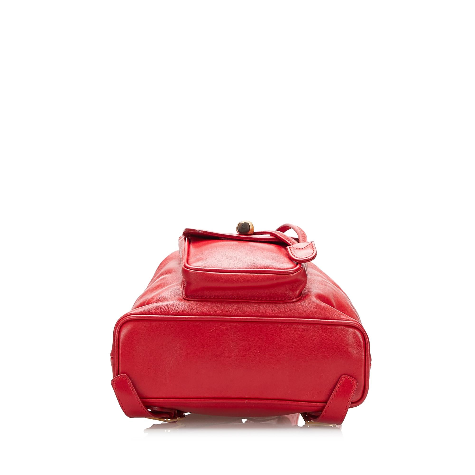 Gucci Mini Bamboo Backpack (SHG-36845)