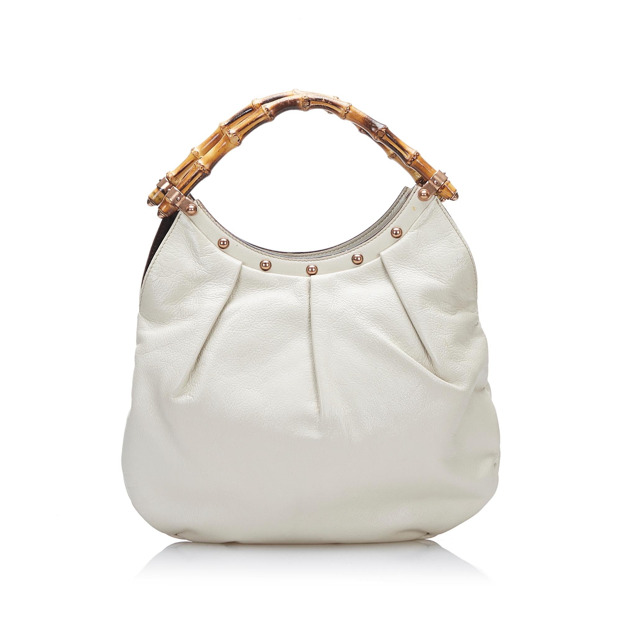 Gucci Mini Bamboo Studded Hobo (SHG-mfZiC7)