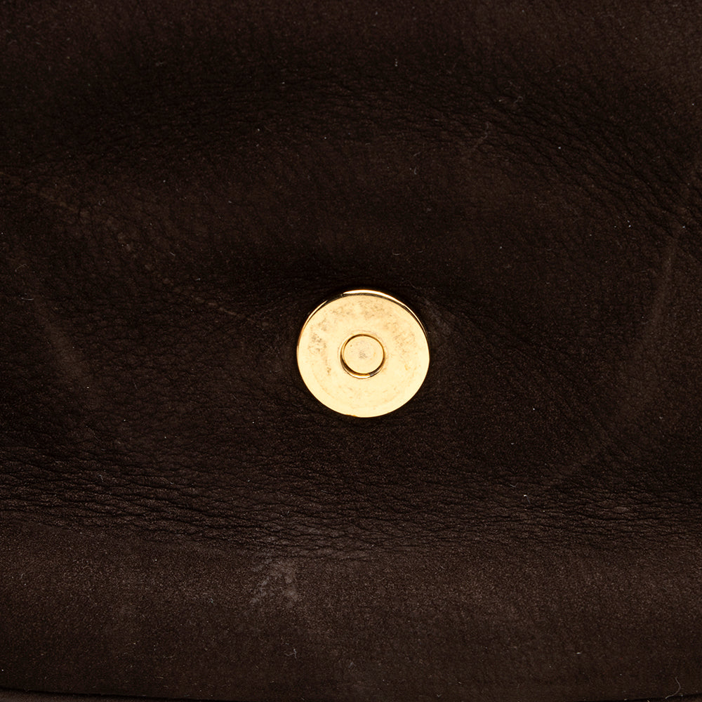 Gucci Nubuck Leather Ribot Flap Small Shoulder Bag (SHF-19107)