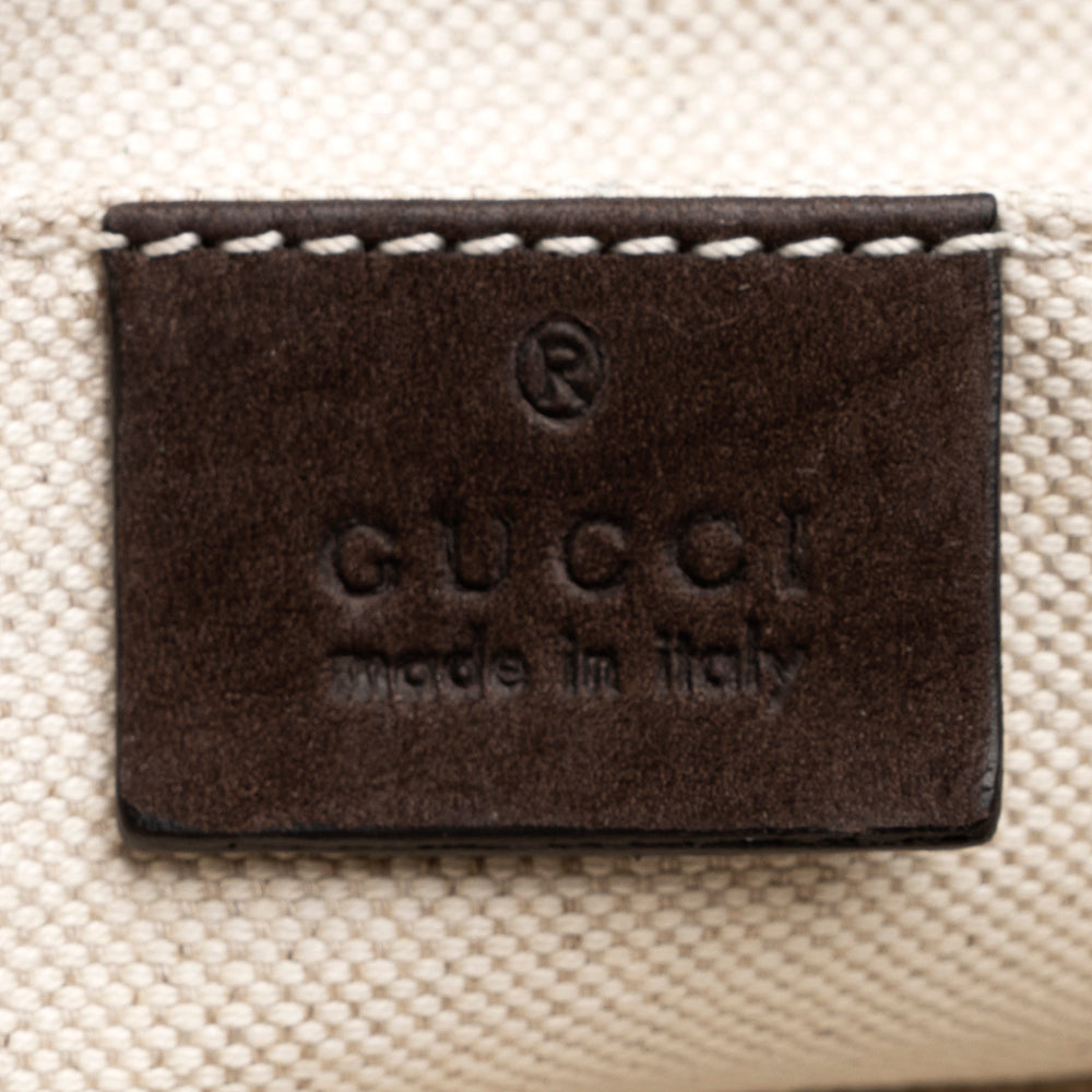 Gucci Nubuck Leather Ribot Flap Small Shoulder Bag (SHF-19107)
