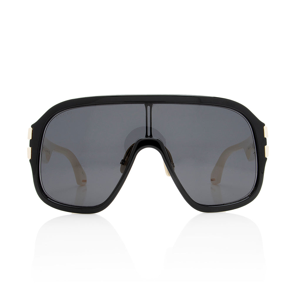 Gucci Oversized Shield Sunglasses (SHF-19601)