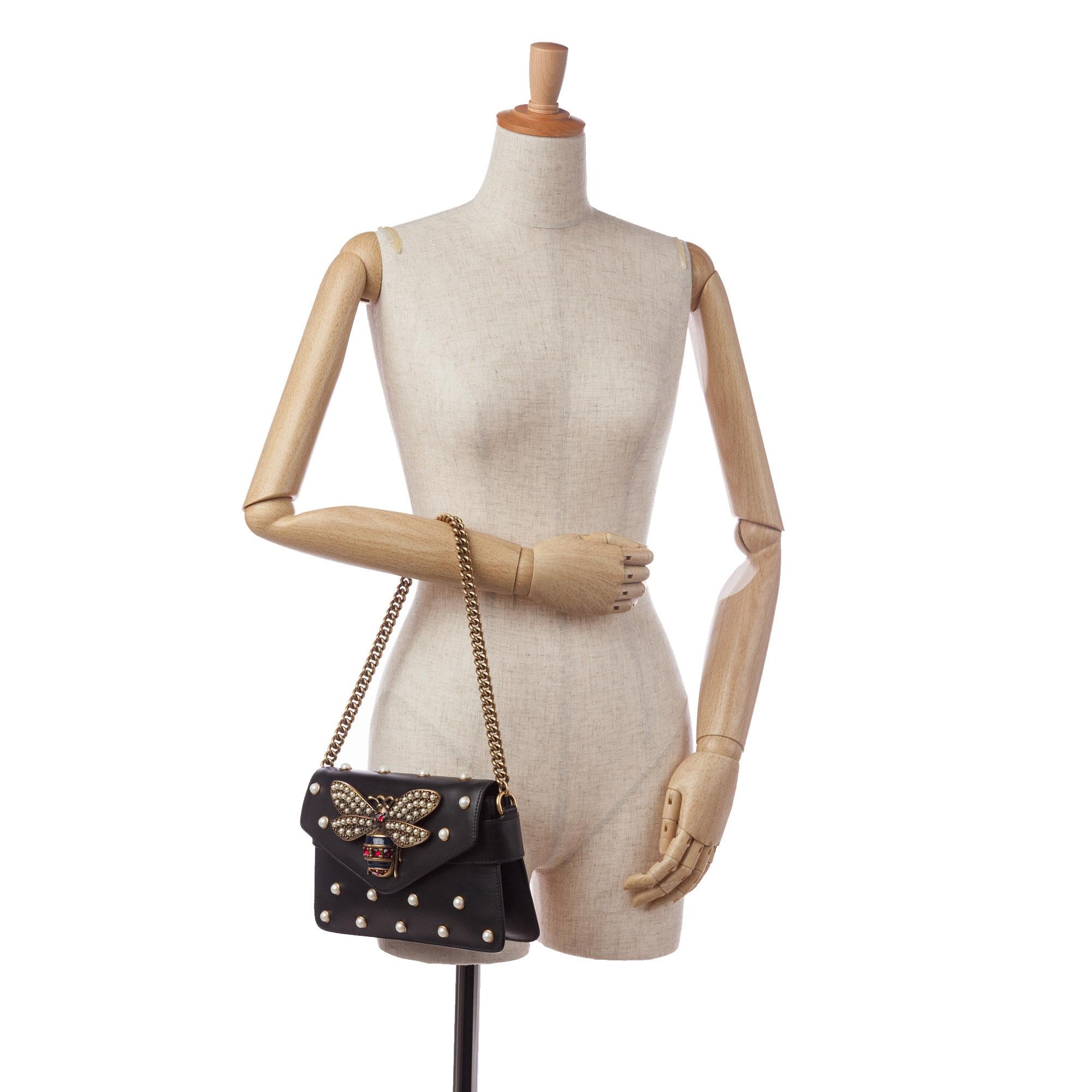 Gucci Queen Margareth Broadway Leather Crossbody Bag (SHG-35079)