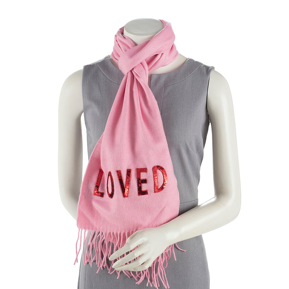 Gucci Silk Cashmere Loved Scarf (SHF-18458)
