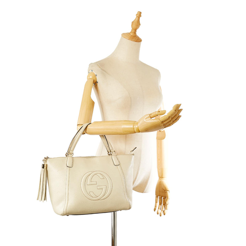 Gucci Soho Cellarius Leather Handbag (SHG-23215)