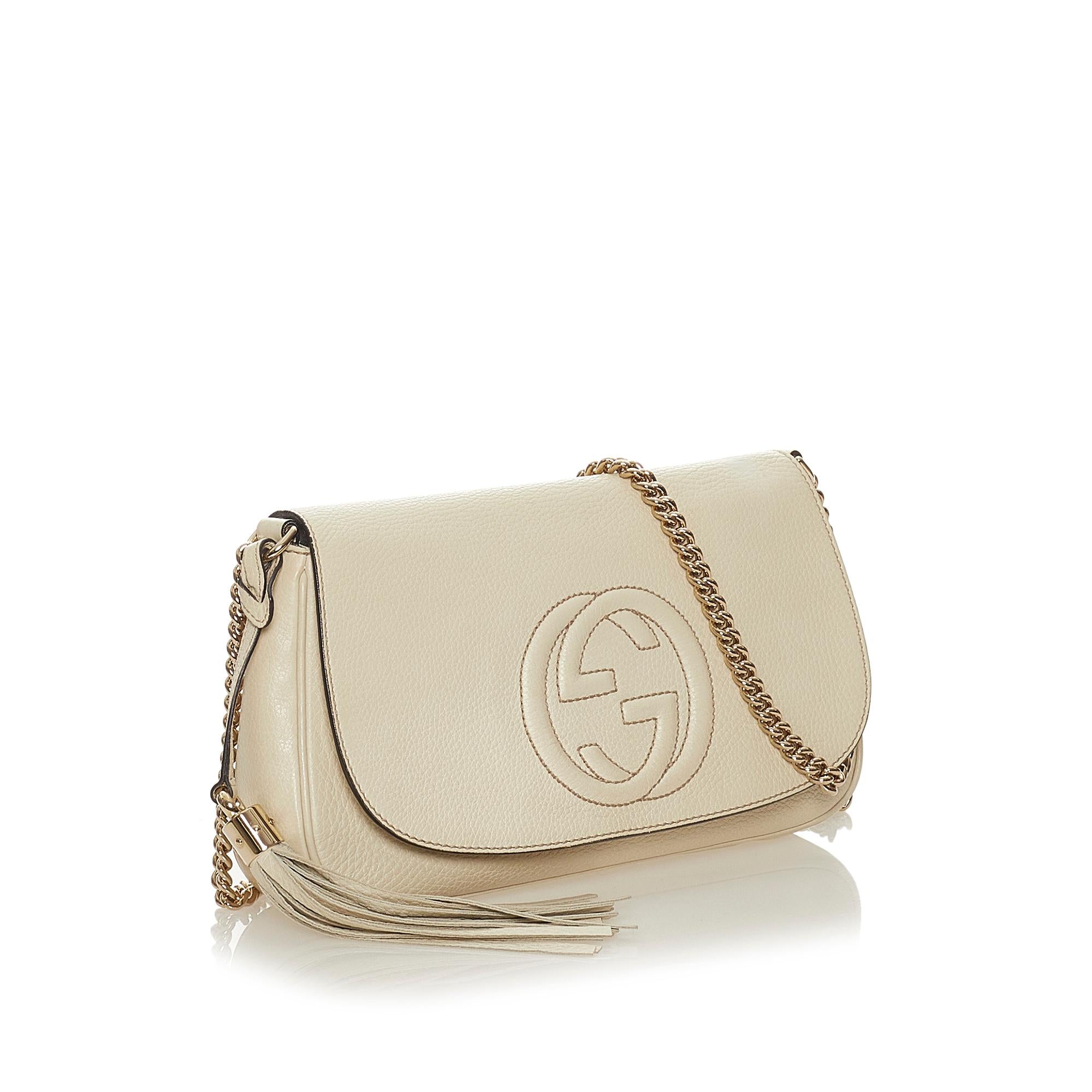 Gucci Soho Chain Leather Crossbody Bag (SHG-27988)