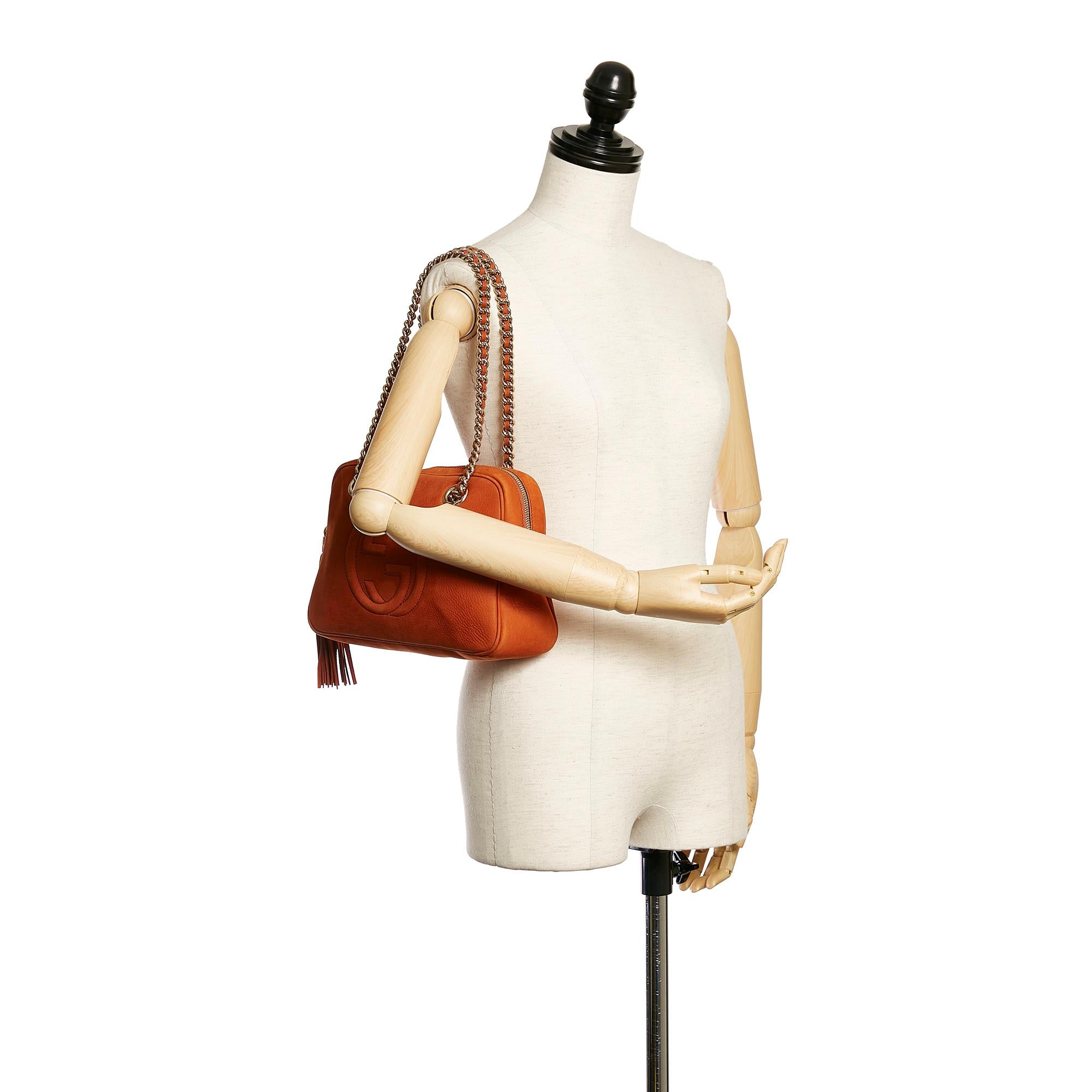 Gucci Soho Chain Nubuck Leather Shoulder Bag (SHG-28441)