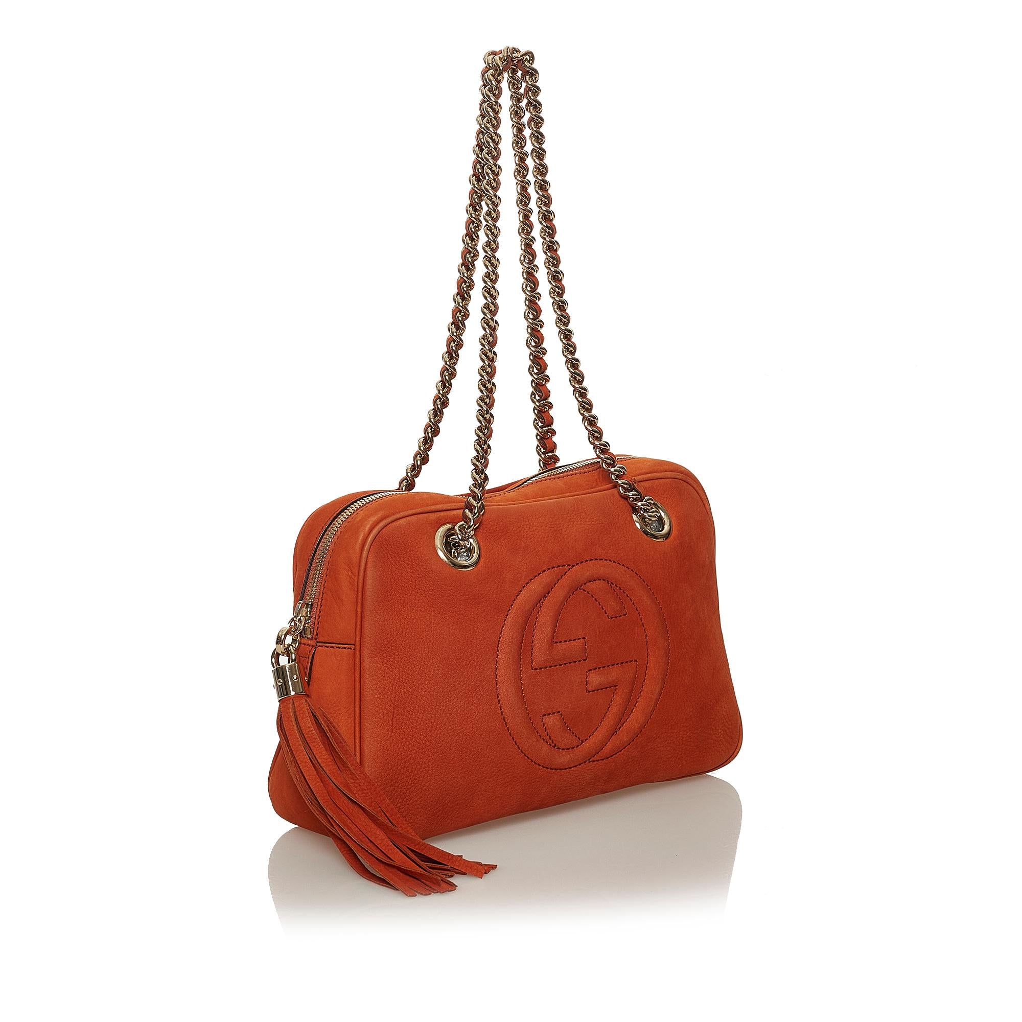 Gucci Soho Chain Nubuck Leather Shoulder Bag (SHG-28441)