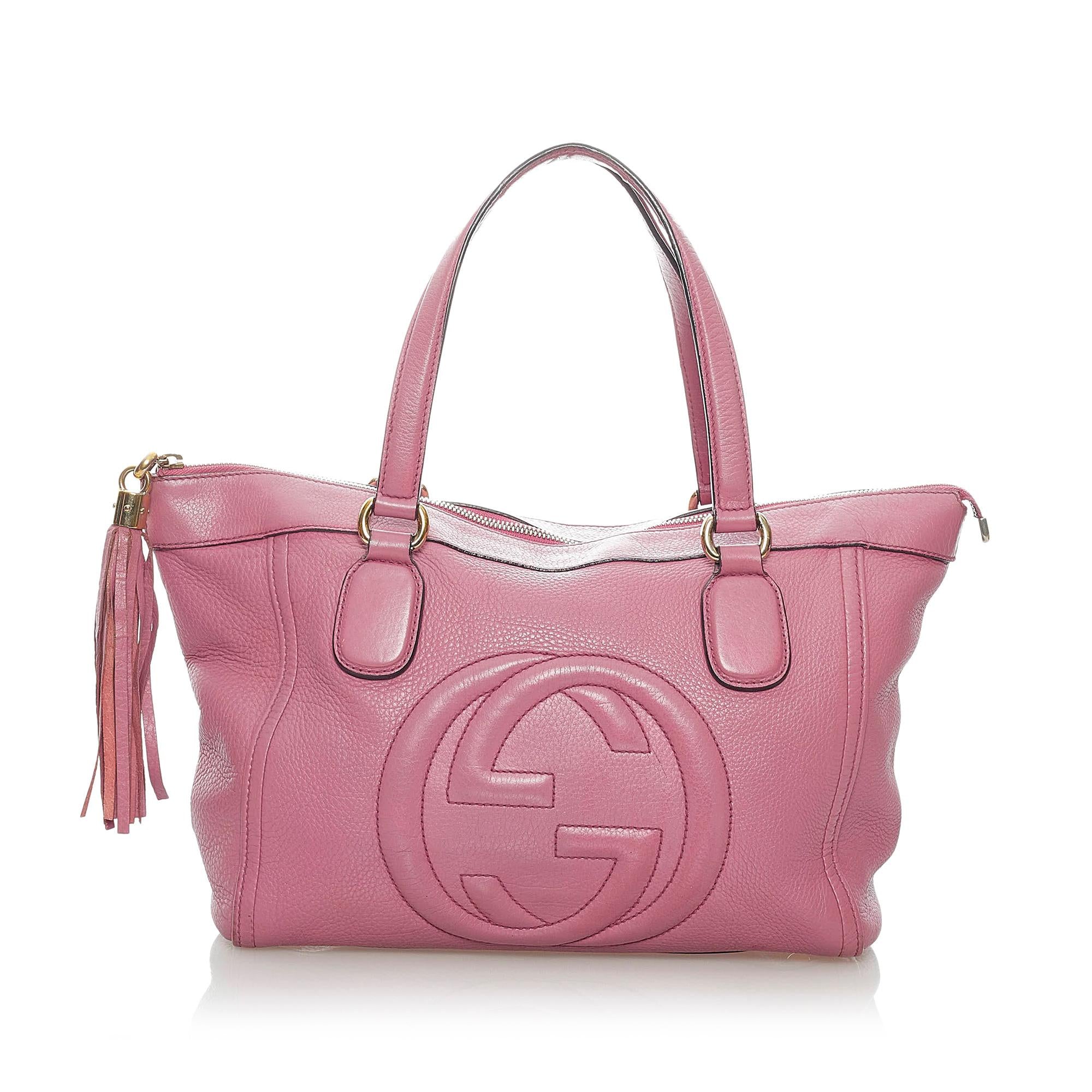 Gucci Soho Working Leather Tote Bag (SHG-32399)