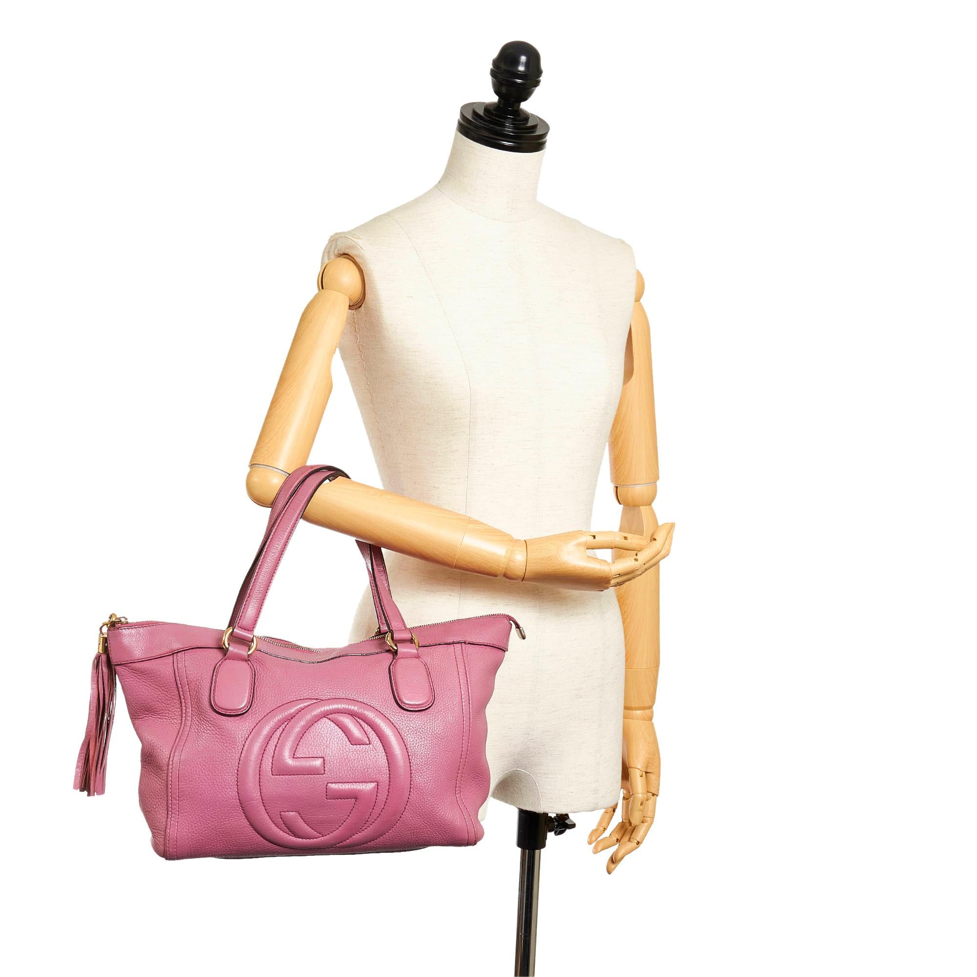 Gucci Soho Working Leather Tote Bag (SHG-32399)