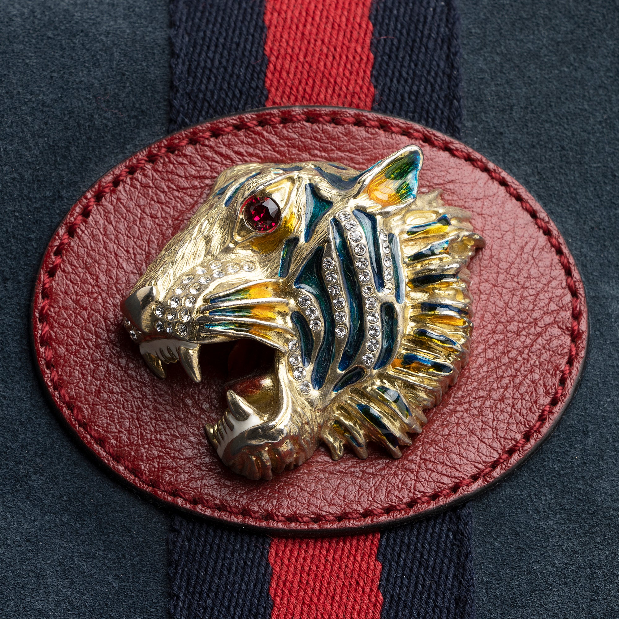 Gucci Suede Rajah Large Tote (SHF-22170)