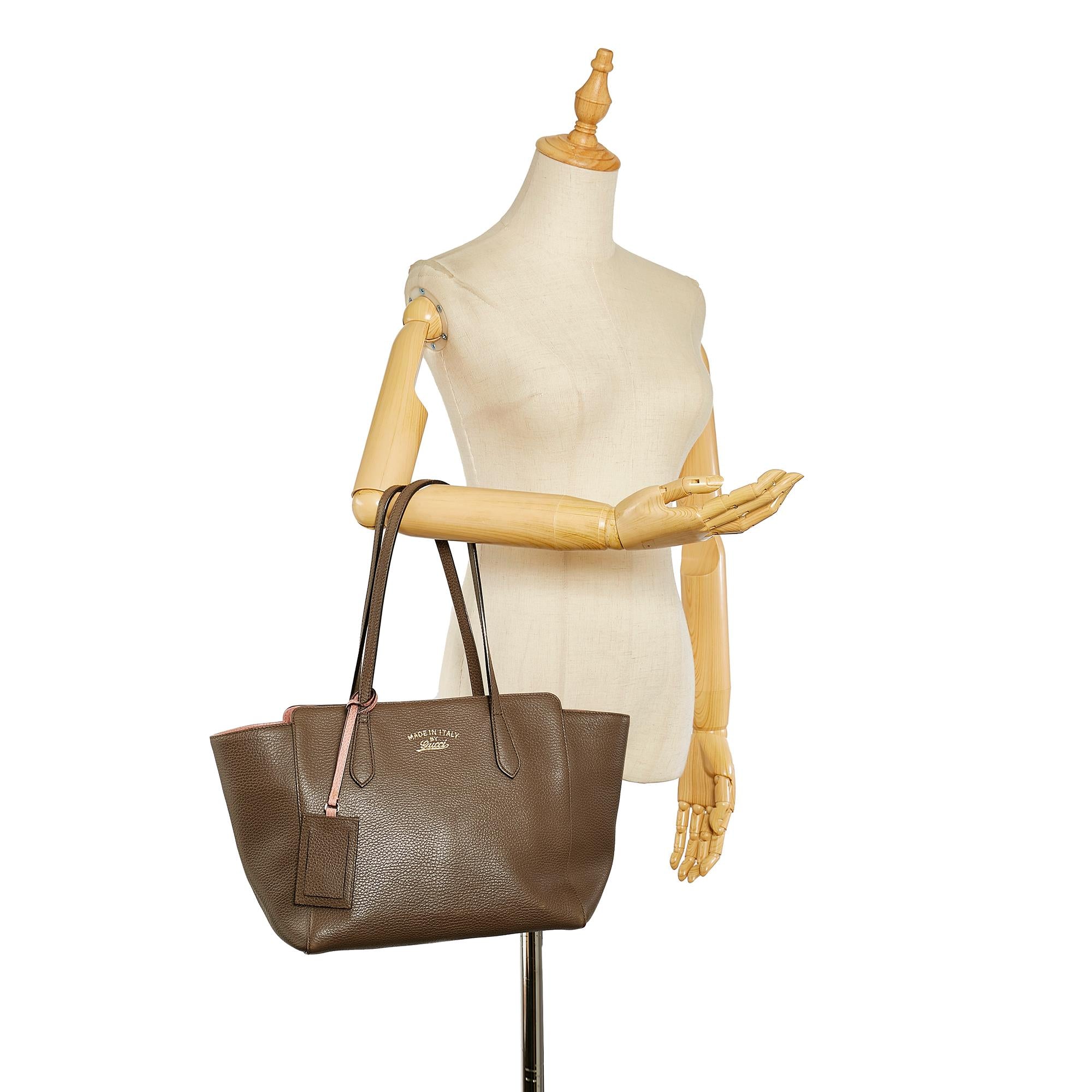 Gucci Swing Leather Tote Bag (SHG-25764)