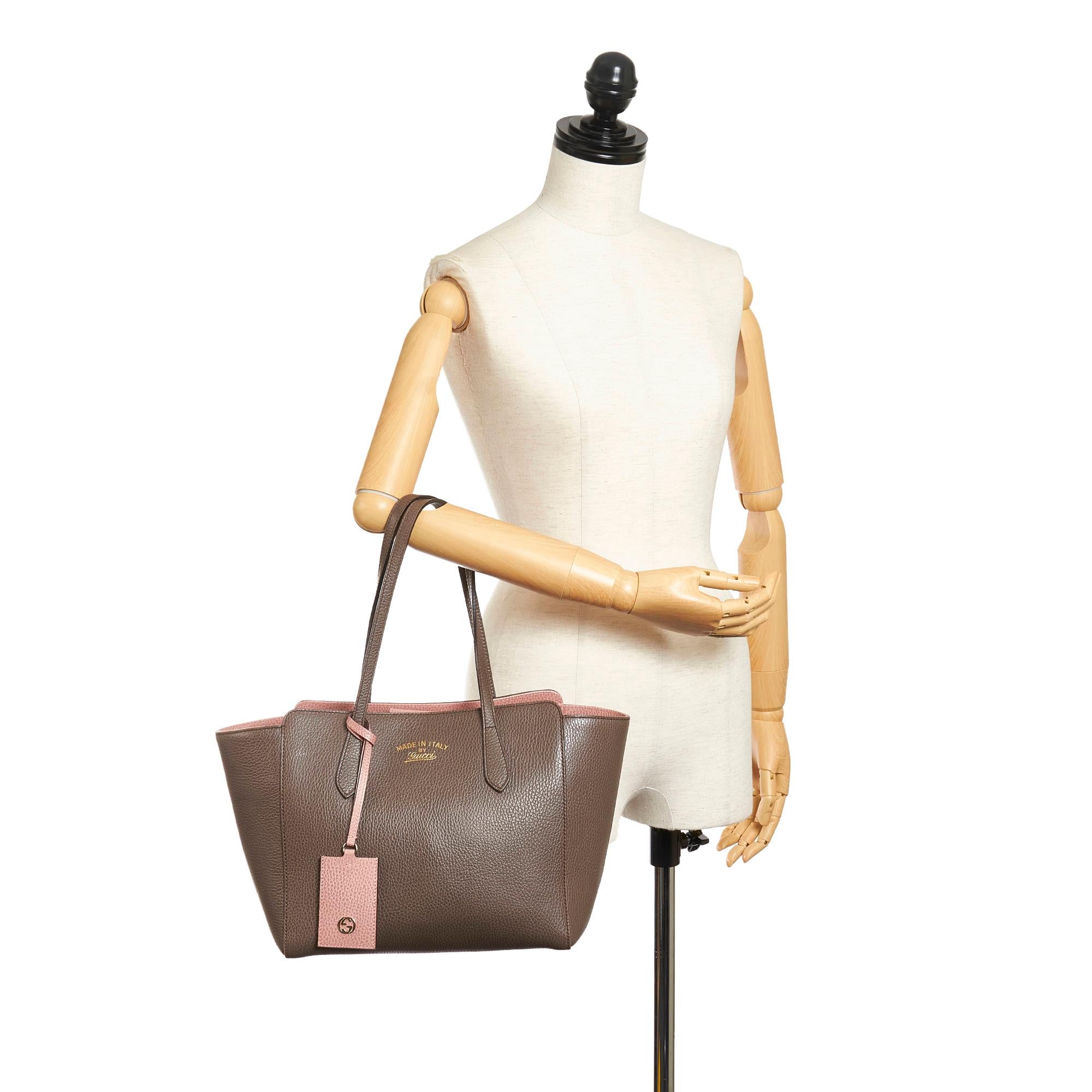 Gucci Swing Leather Tote Bag (SHG-32057)