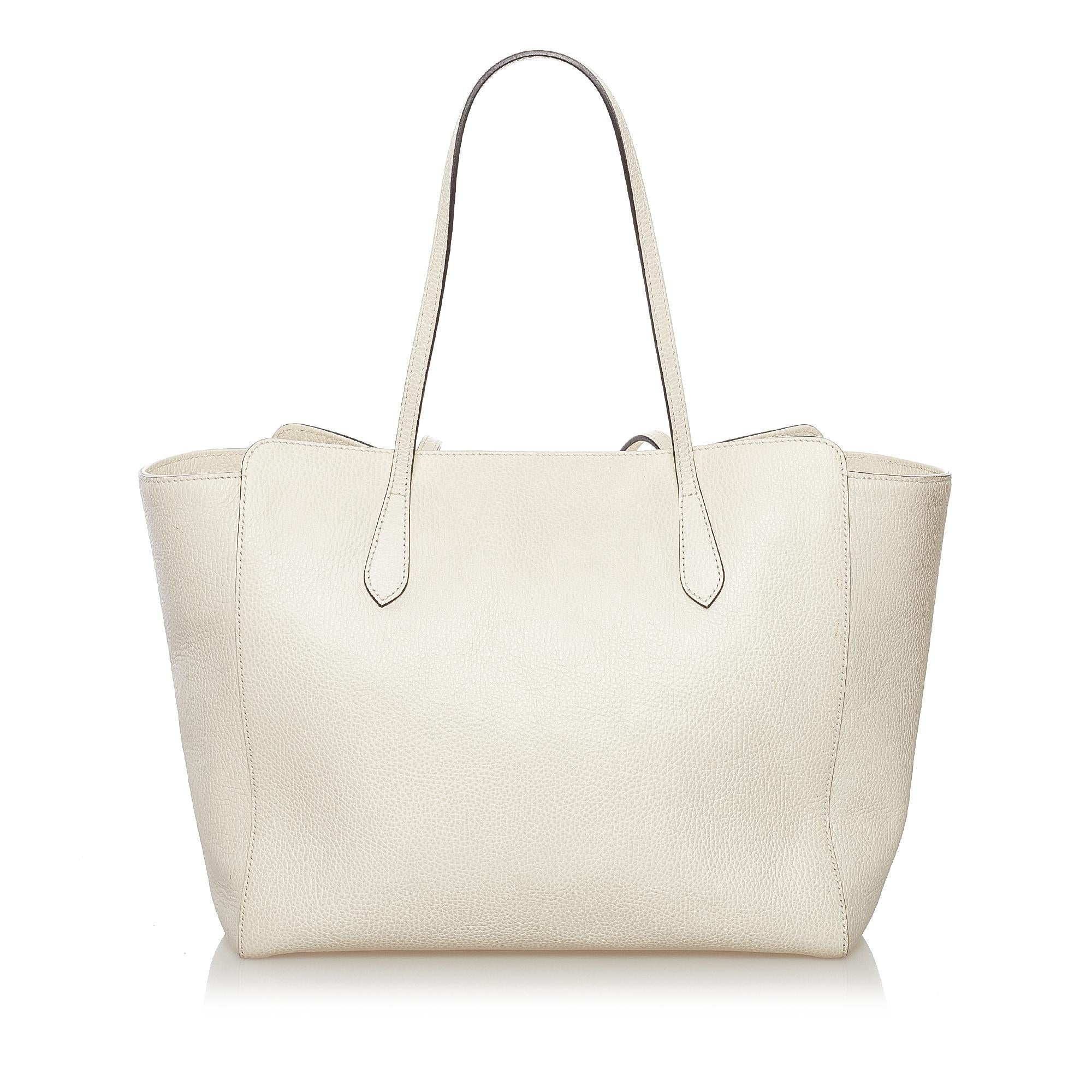 Gucci Swing Leather Tote Bag (SHG-32809)