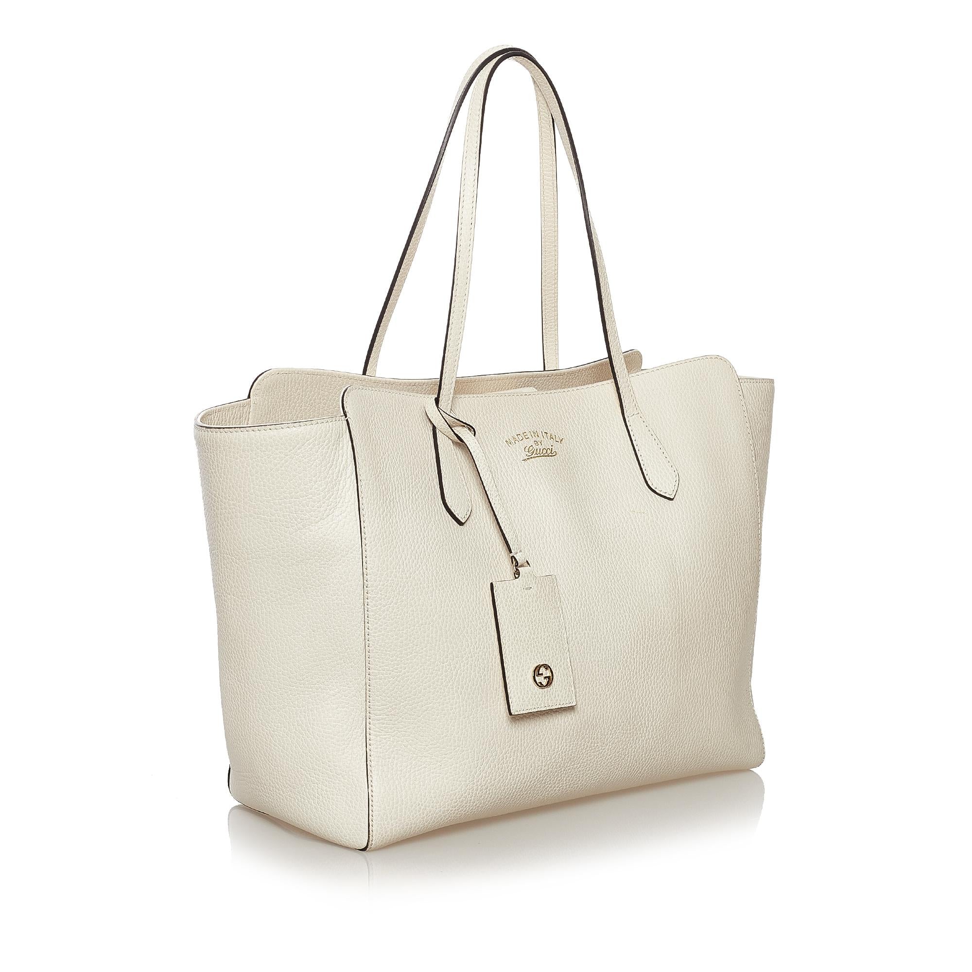 Gucci Swing Leather Tote Bag (SHG-32809)