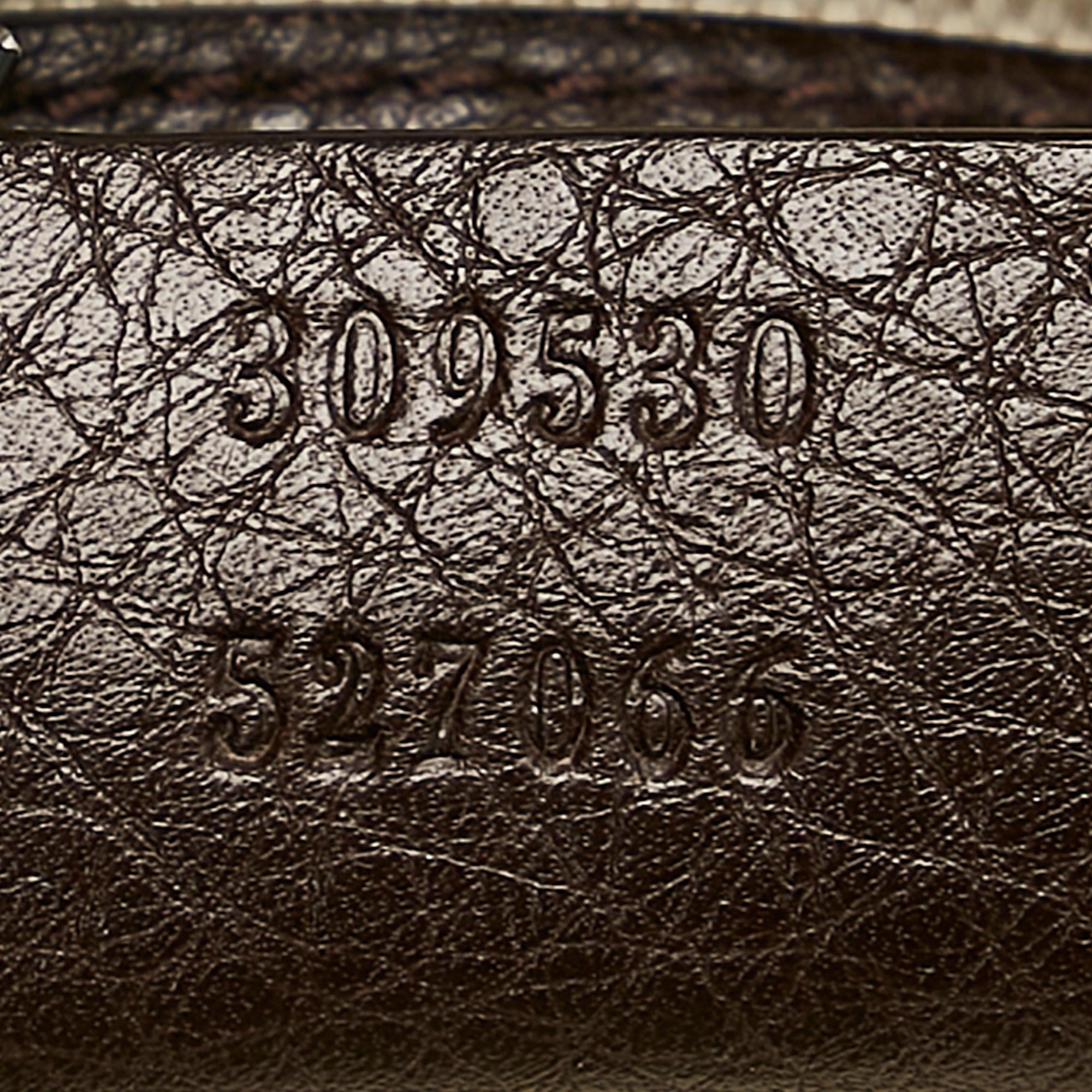 Gucci Twill Leather Shoulder Bag (SHG-31844)