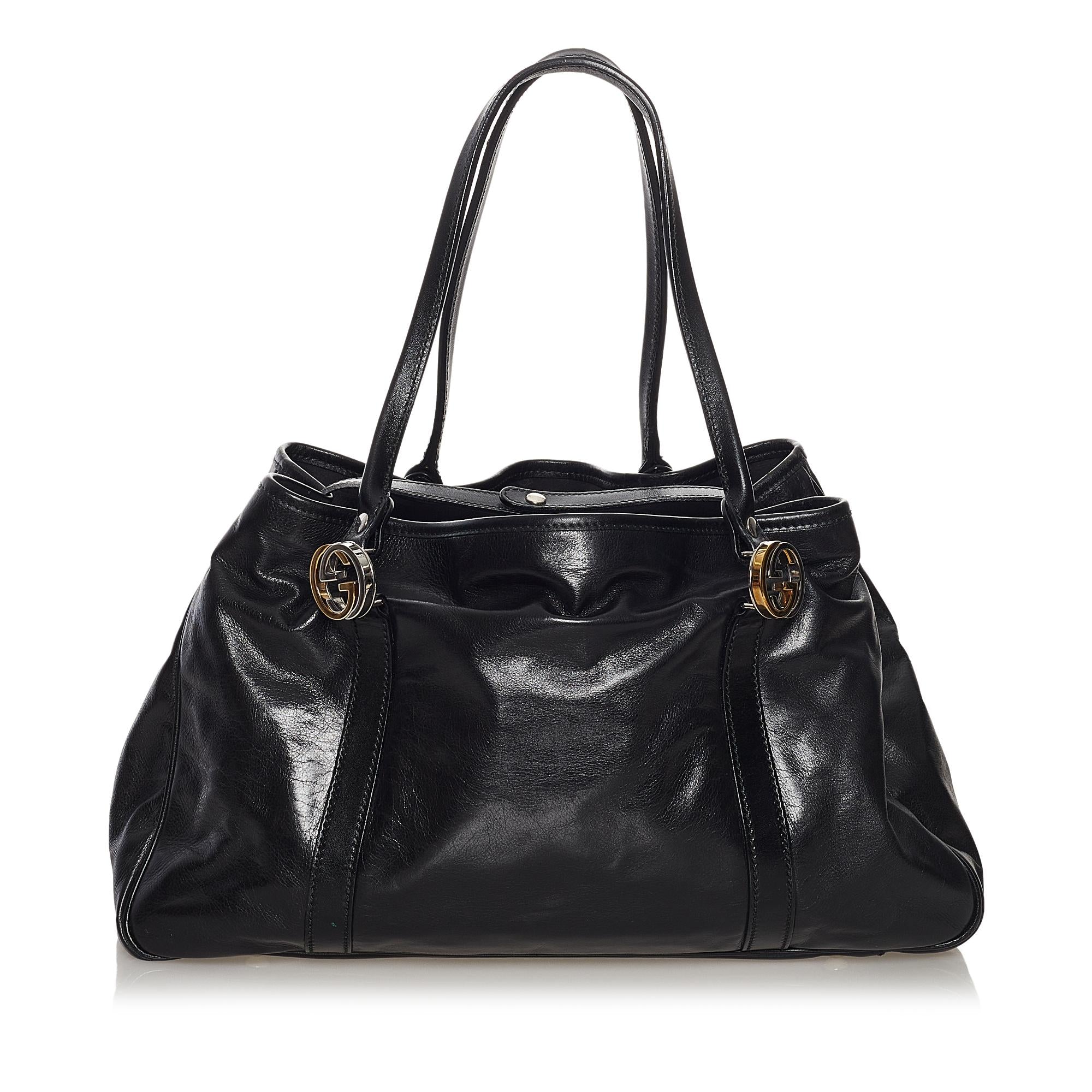Gucci Twin Leather Tote Bag (SHG-33680)