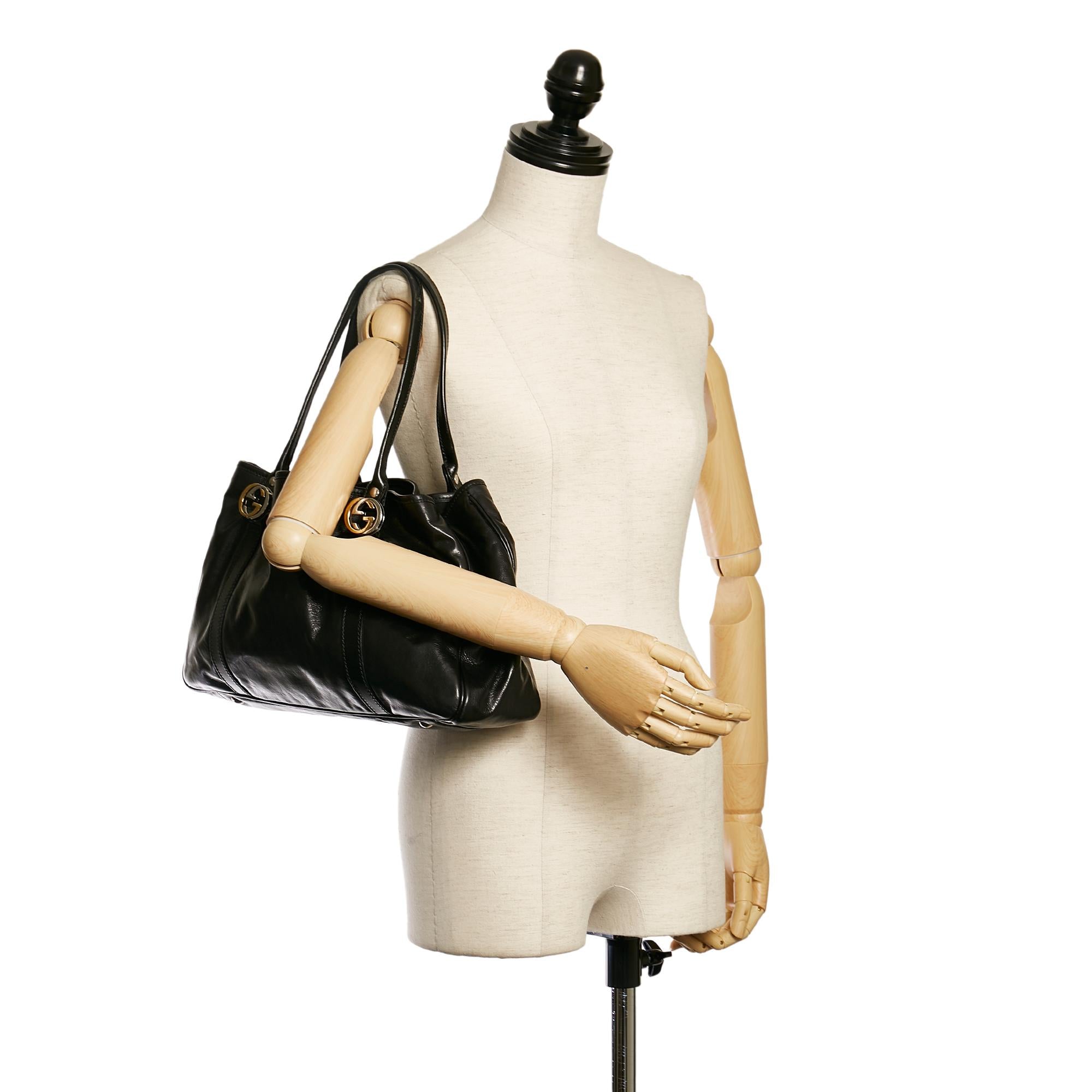 Gucci Twin Leather Tote Bag (SHG-33680)