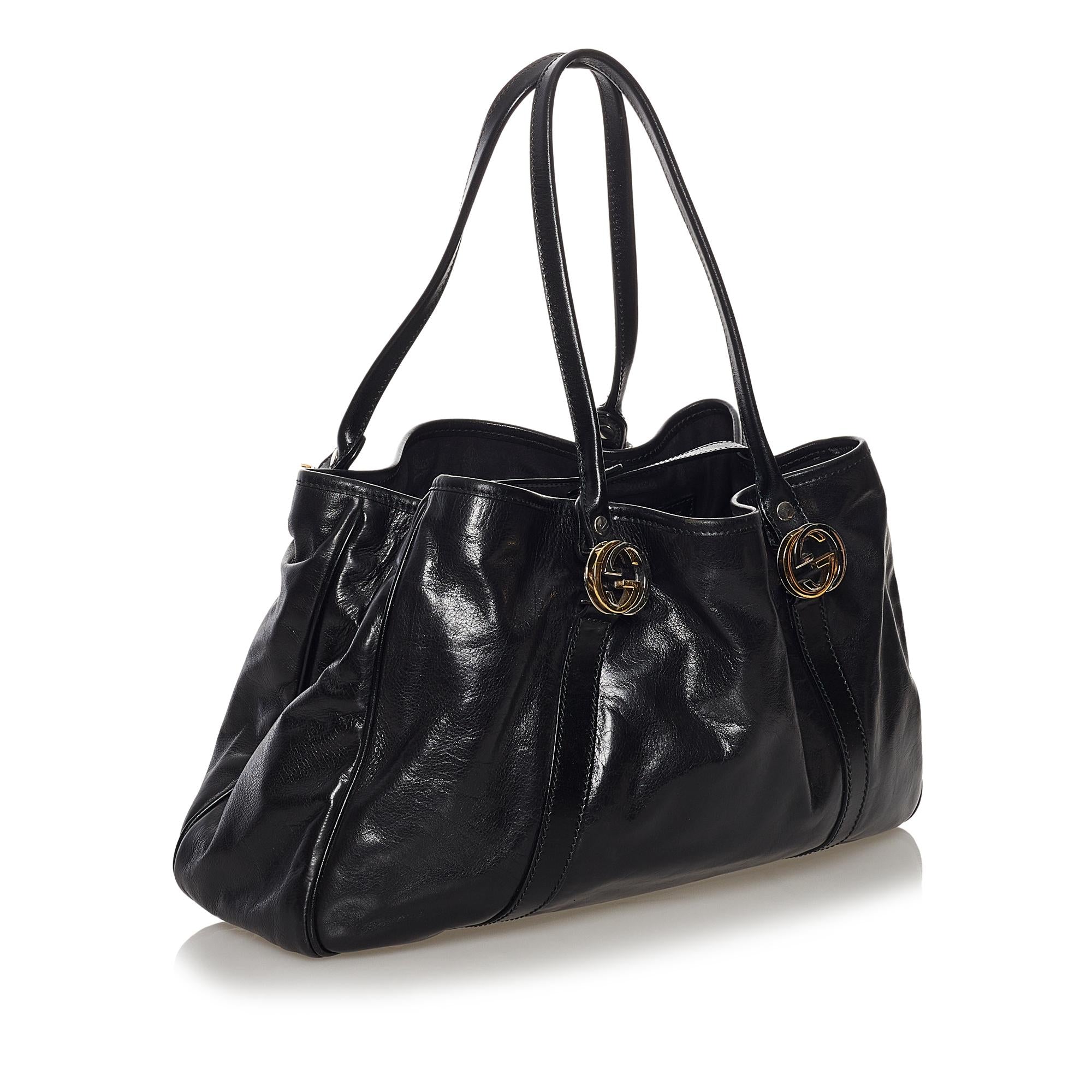 Gucci Twin Leather Tote Bag (SHG-33680)