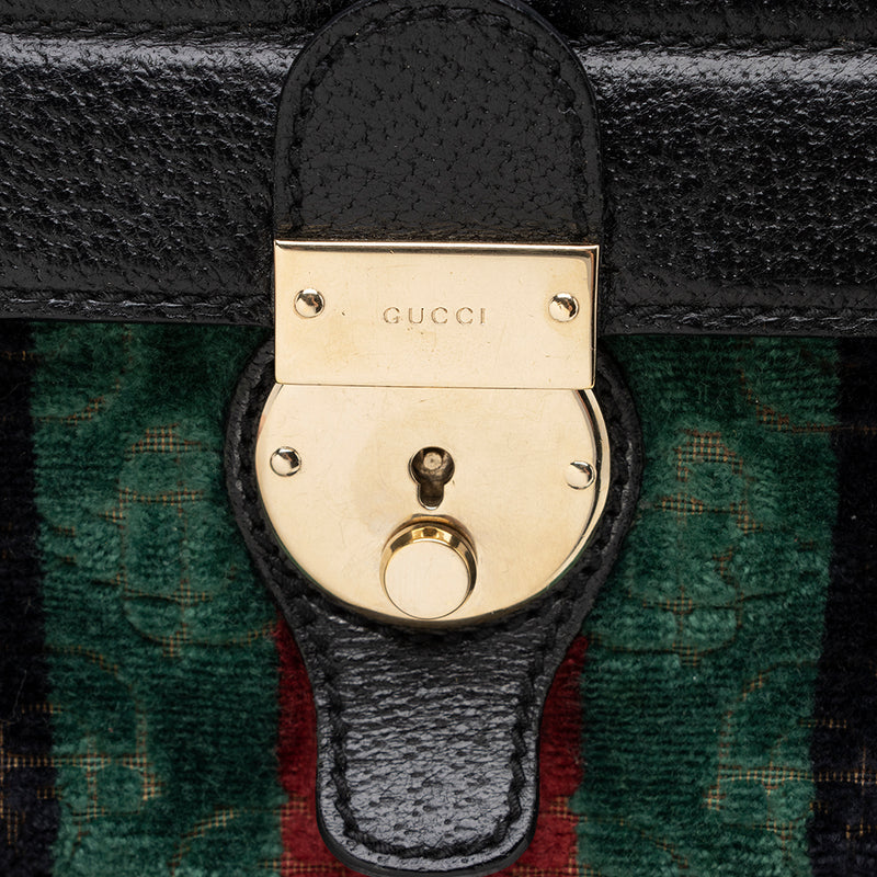 Gucci Velvet Treasure Boston Small Satchel - FINAL SALE (SHF-16567)
