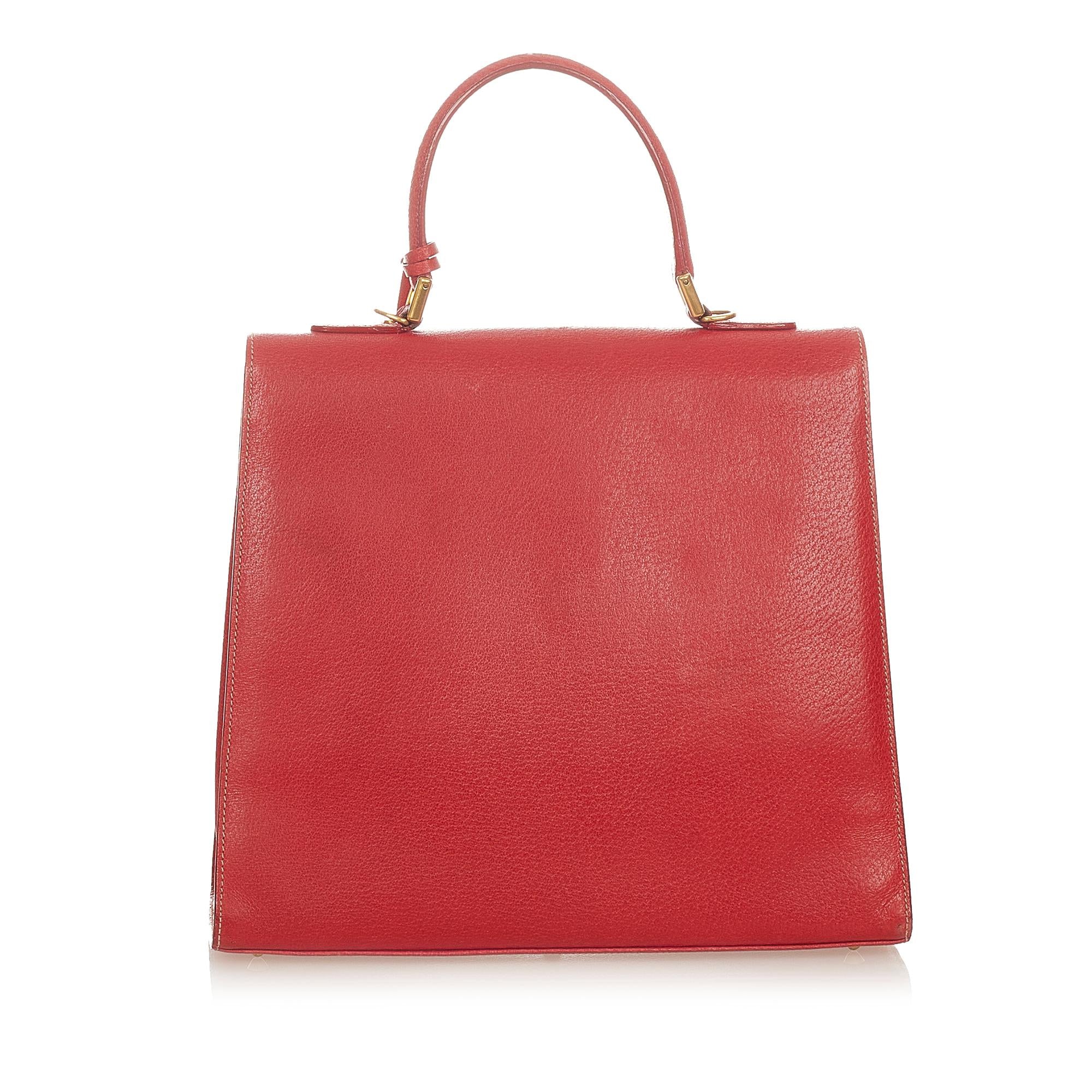 Gucci Vintage Lady Lock Leather Handbag (SHG-25497)