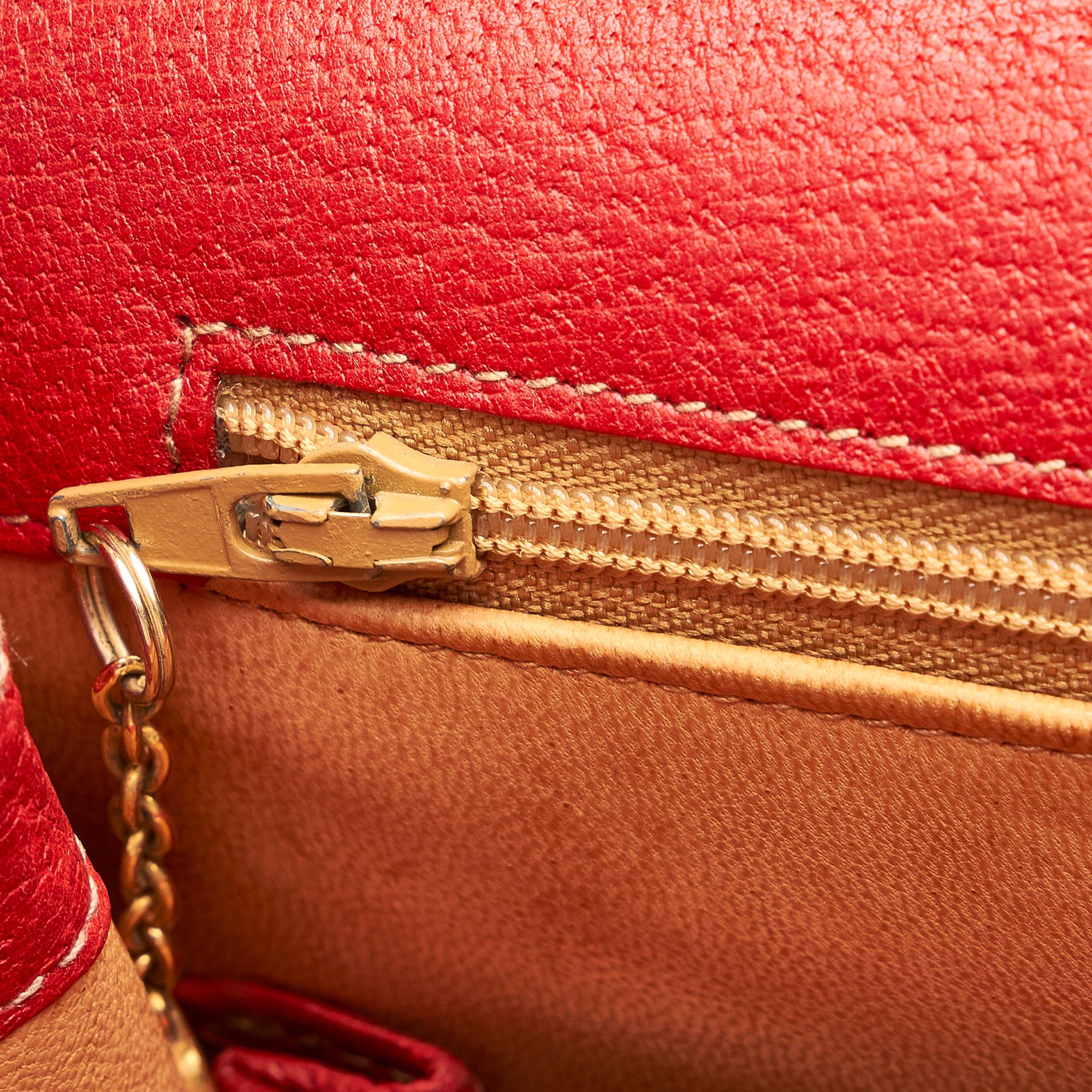 Gucci Vintage Lady Lock Leather Handbag (SHG-25497)