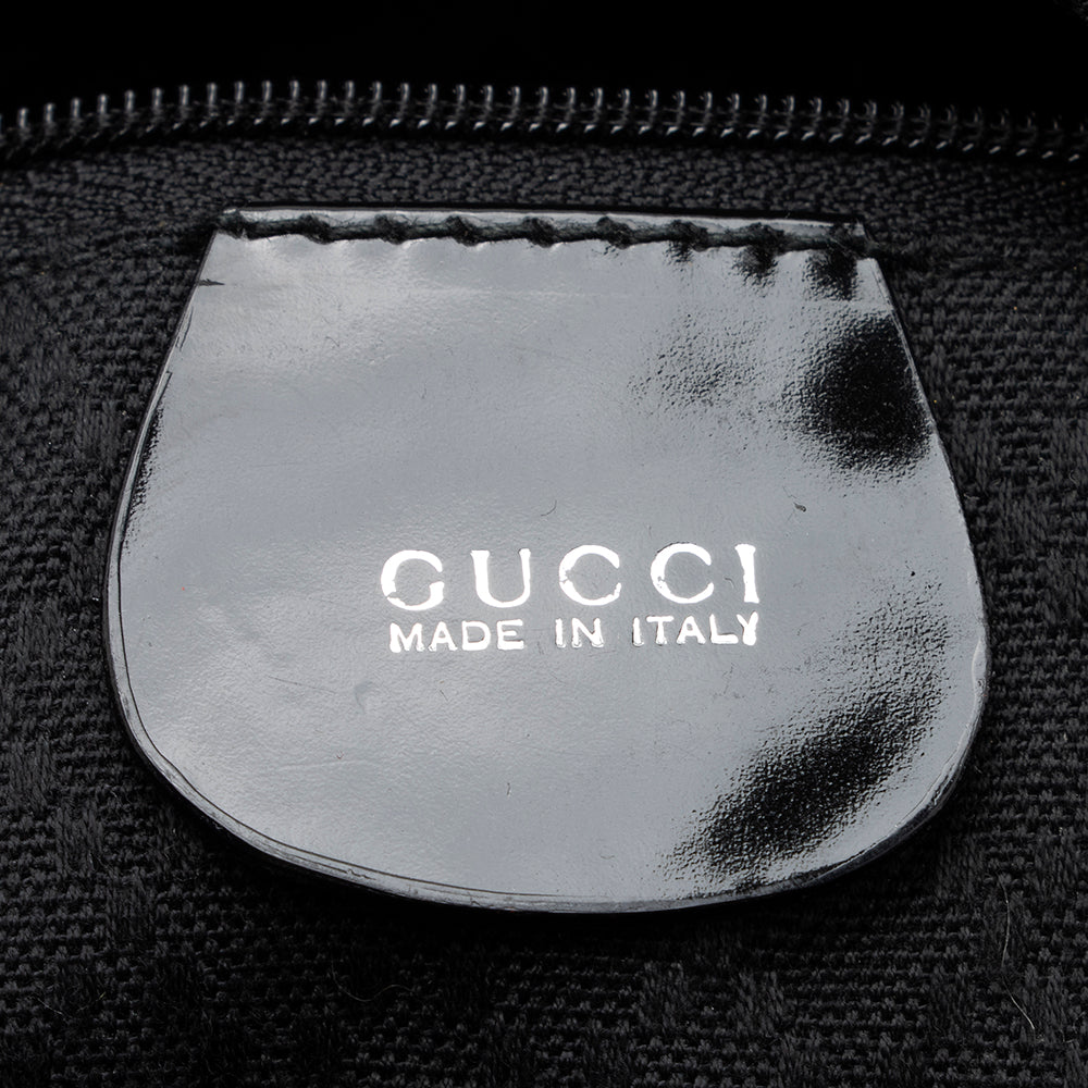 Gucci Vintage Nylon Bamboo Hobo (SHF-20445)