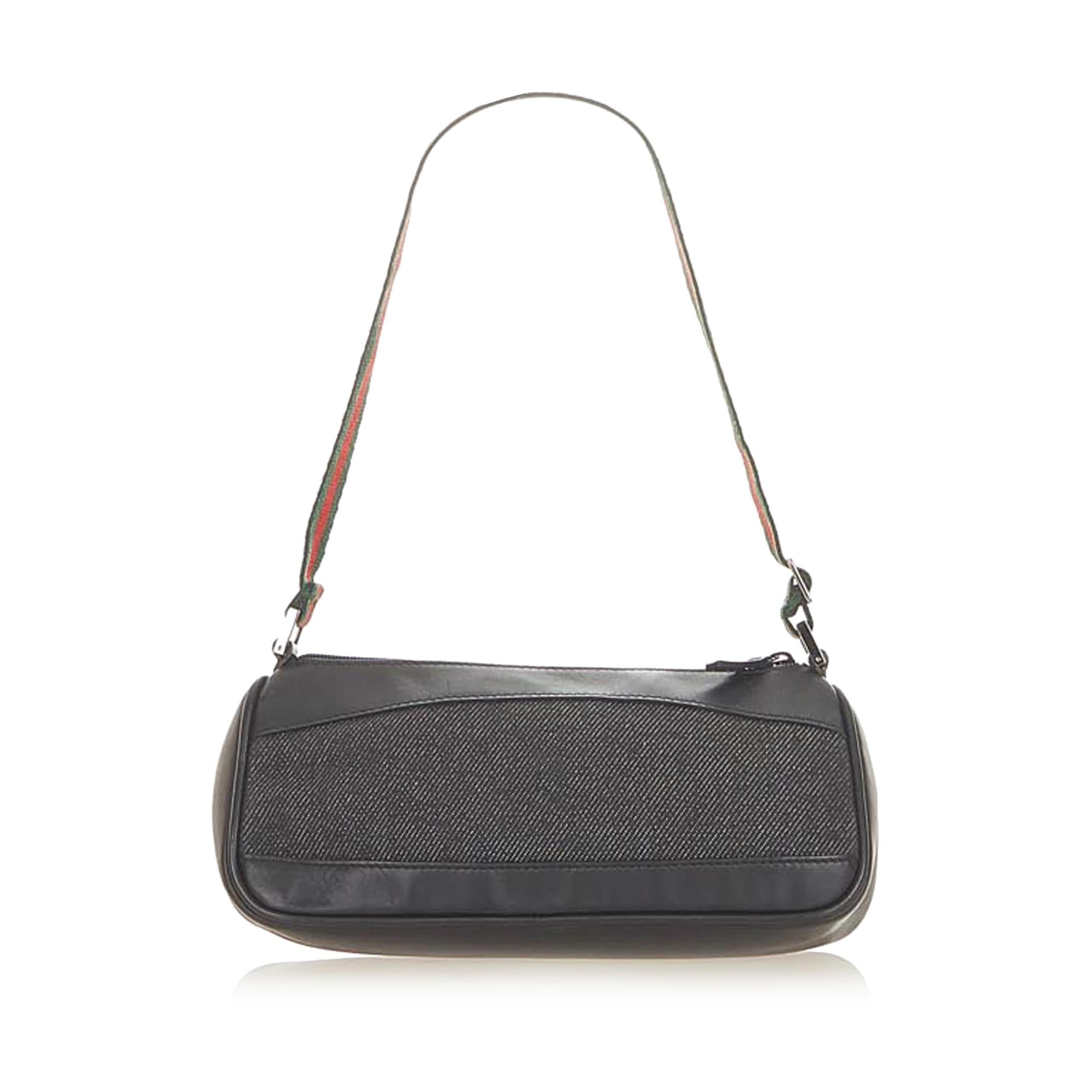 Gucci Web Denim Baguette (SHG-36578)