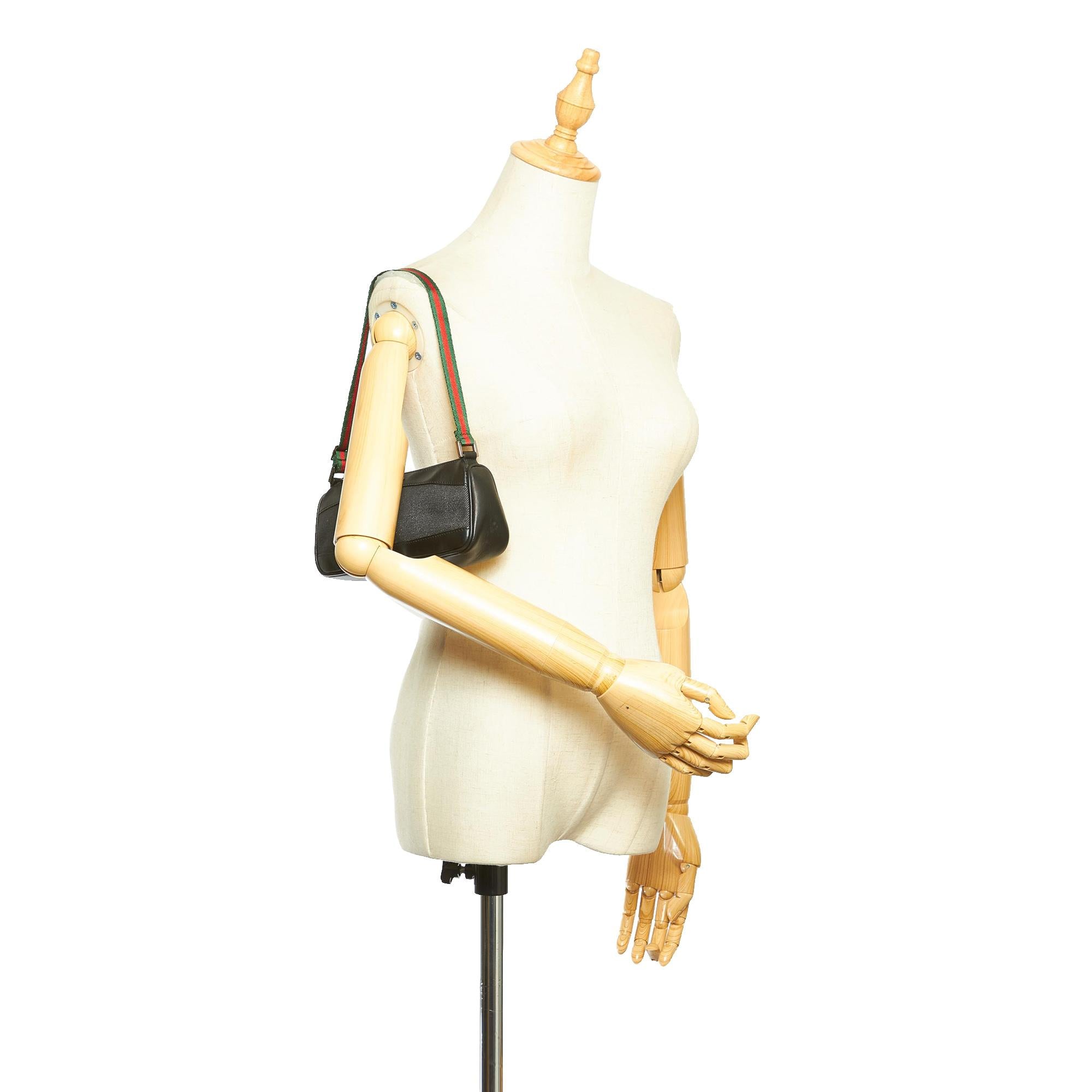 Gucci Web Denim Baguette (SHG-36578)