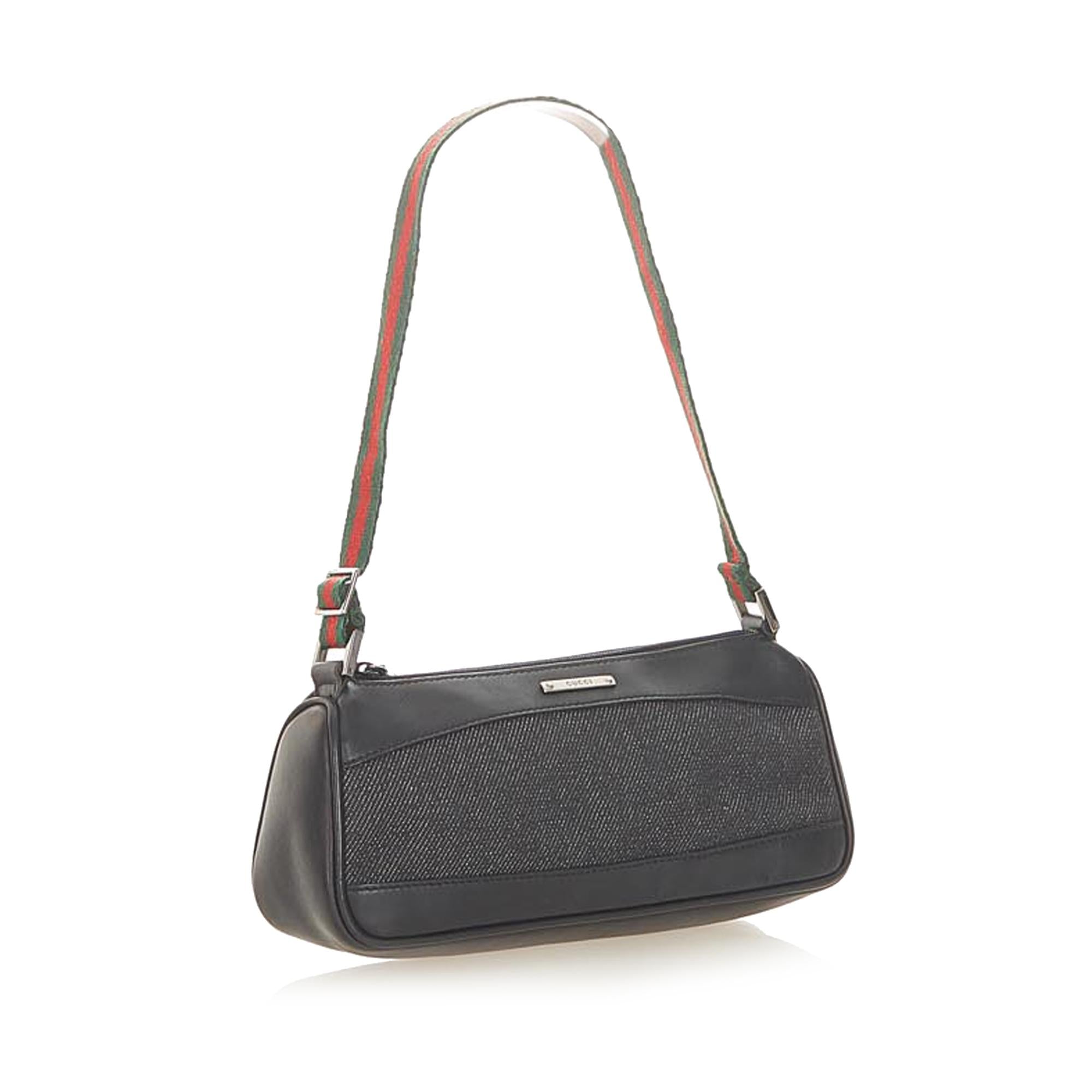 Gucci Web Denim Baguette (SHG-36578)