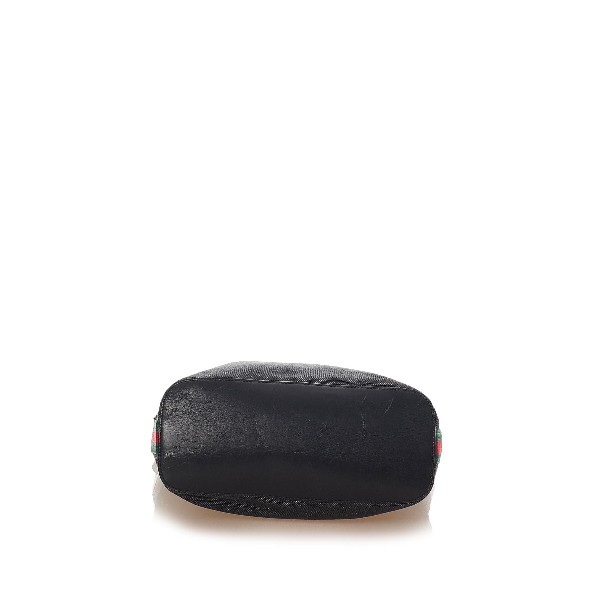 Gucci Web Denim Shoulder Bag (SHG-32504)