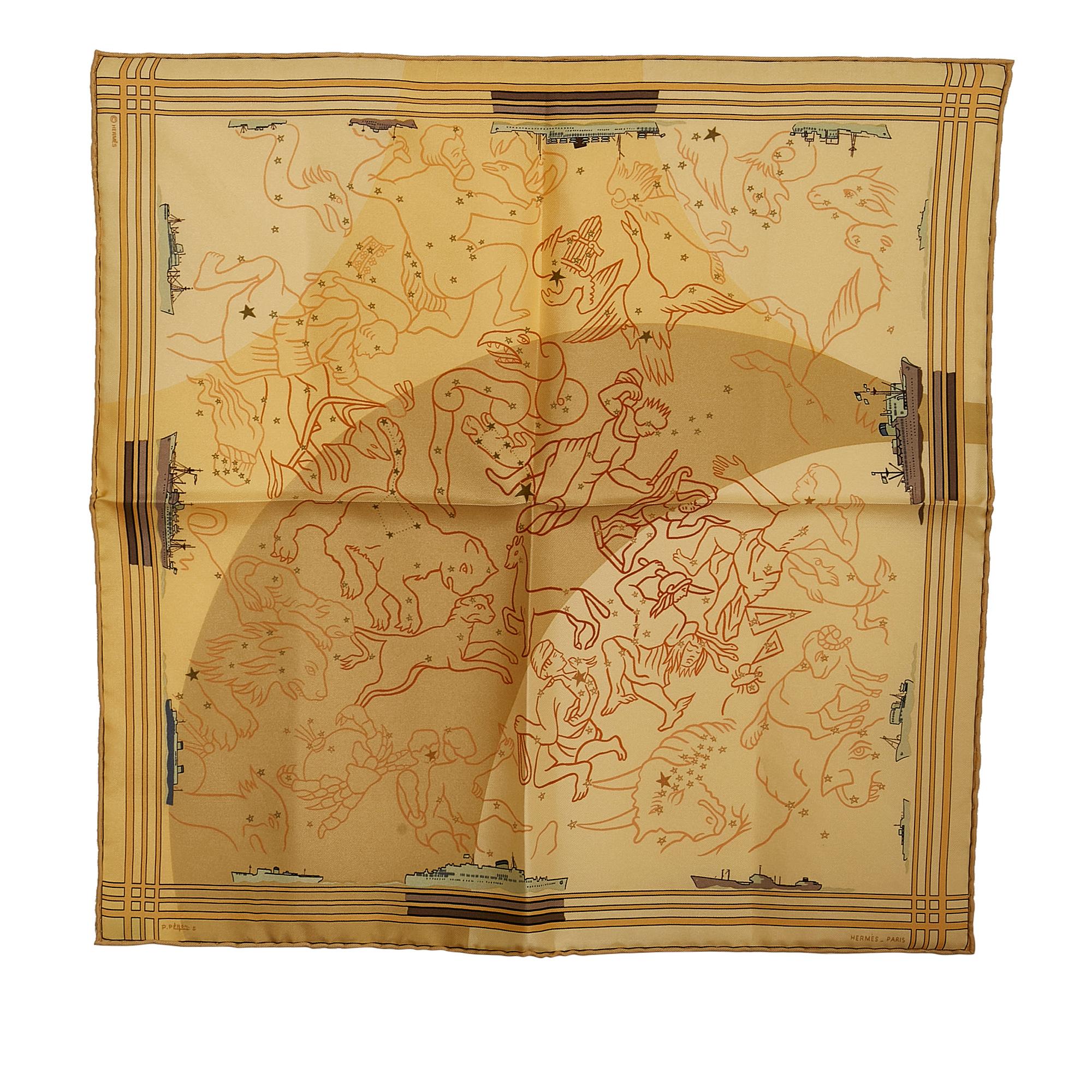 Hermes Constellation Silk Scarf (SHG-36507)