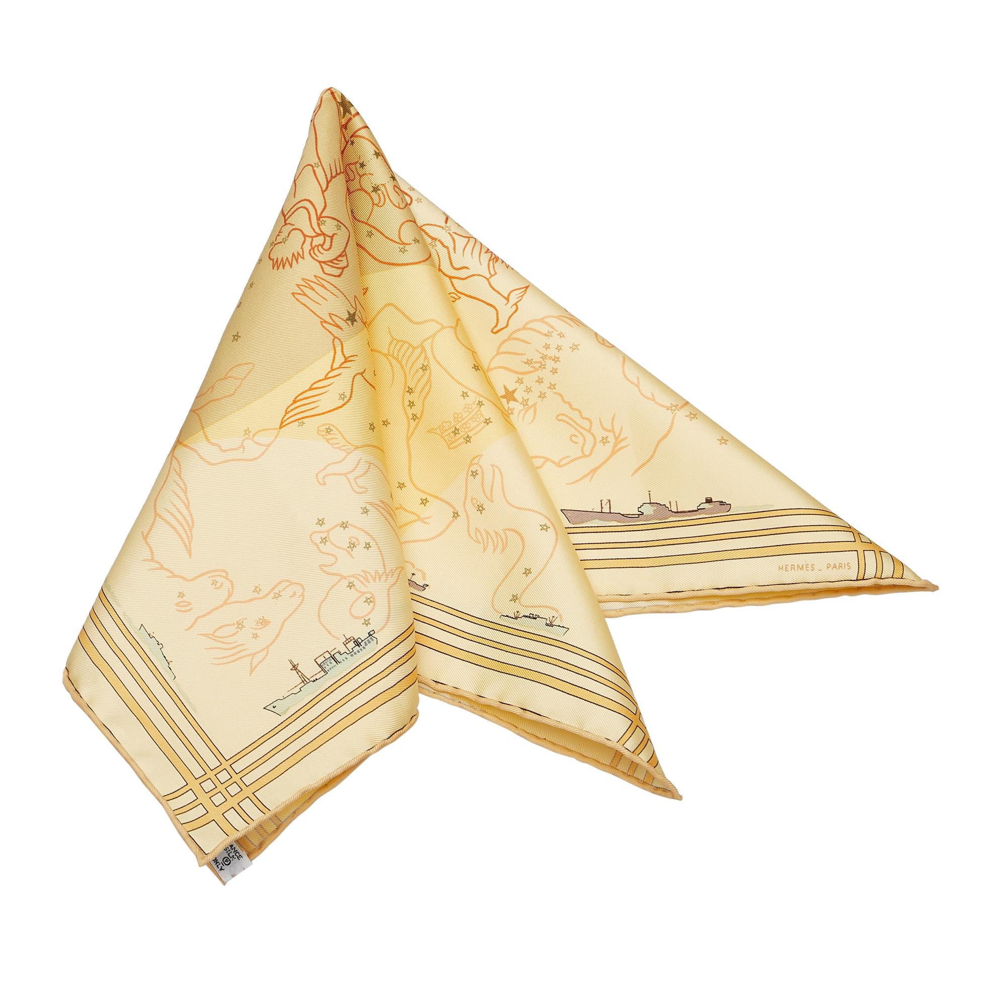 Hermes Constellation Silk Scarf (SHG-36507)