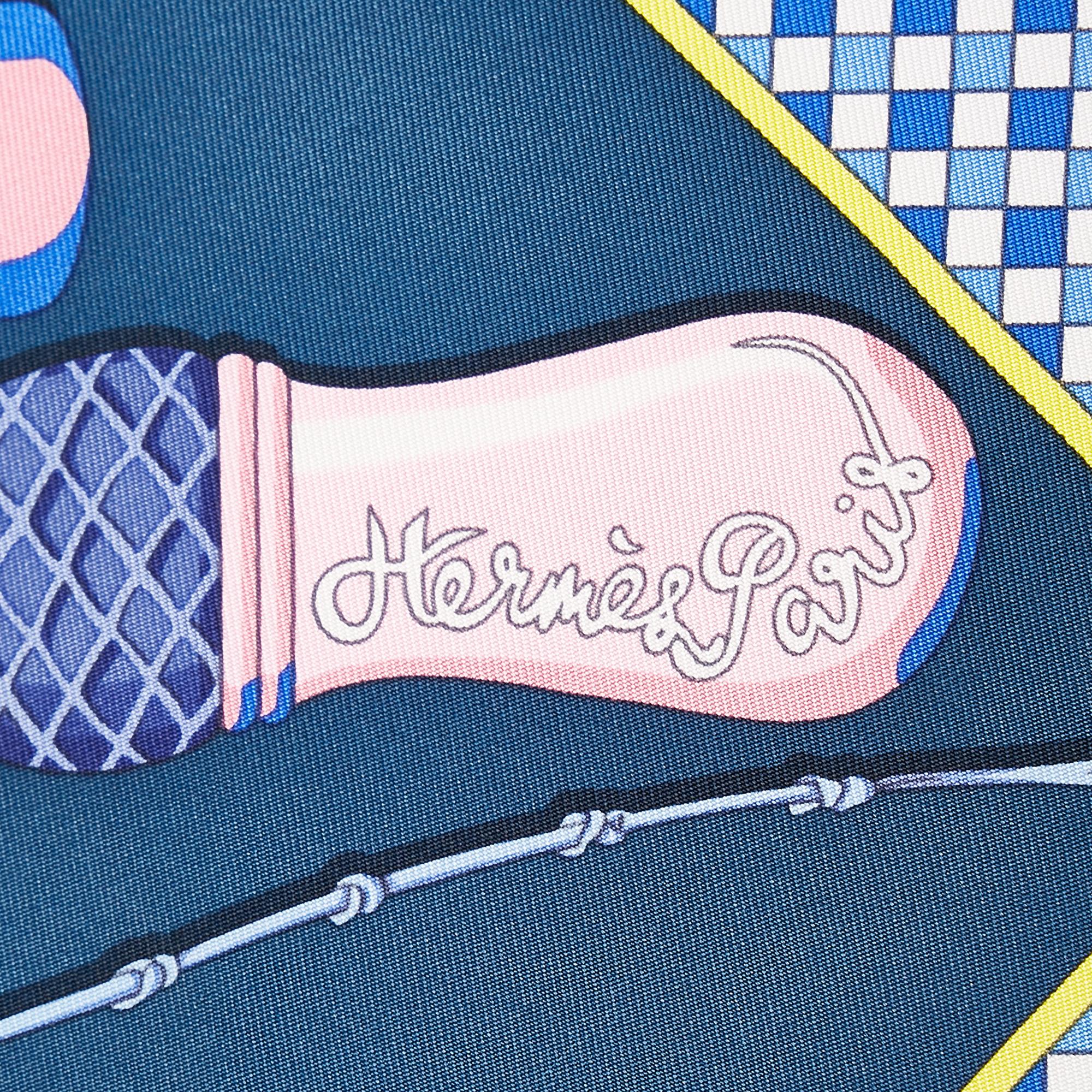 Hermes Fouets et Badines Silk Scarf (SHG-36434)