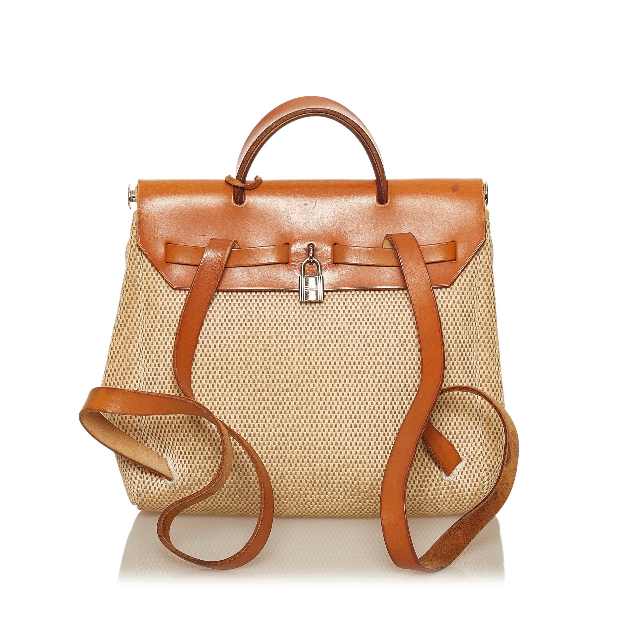 Hermes Herbag Canvas Backpack (SHG-29550)