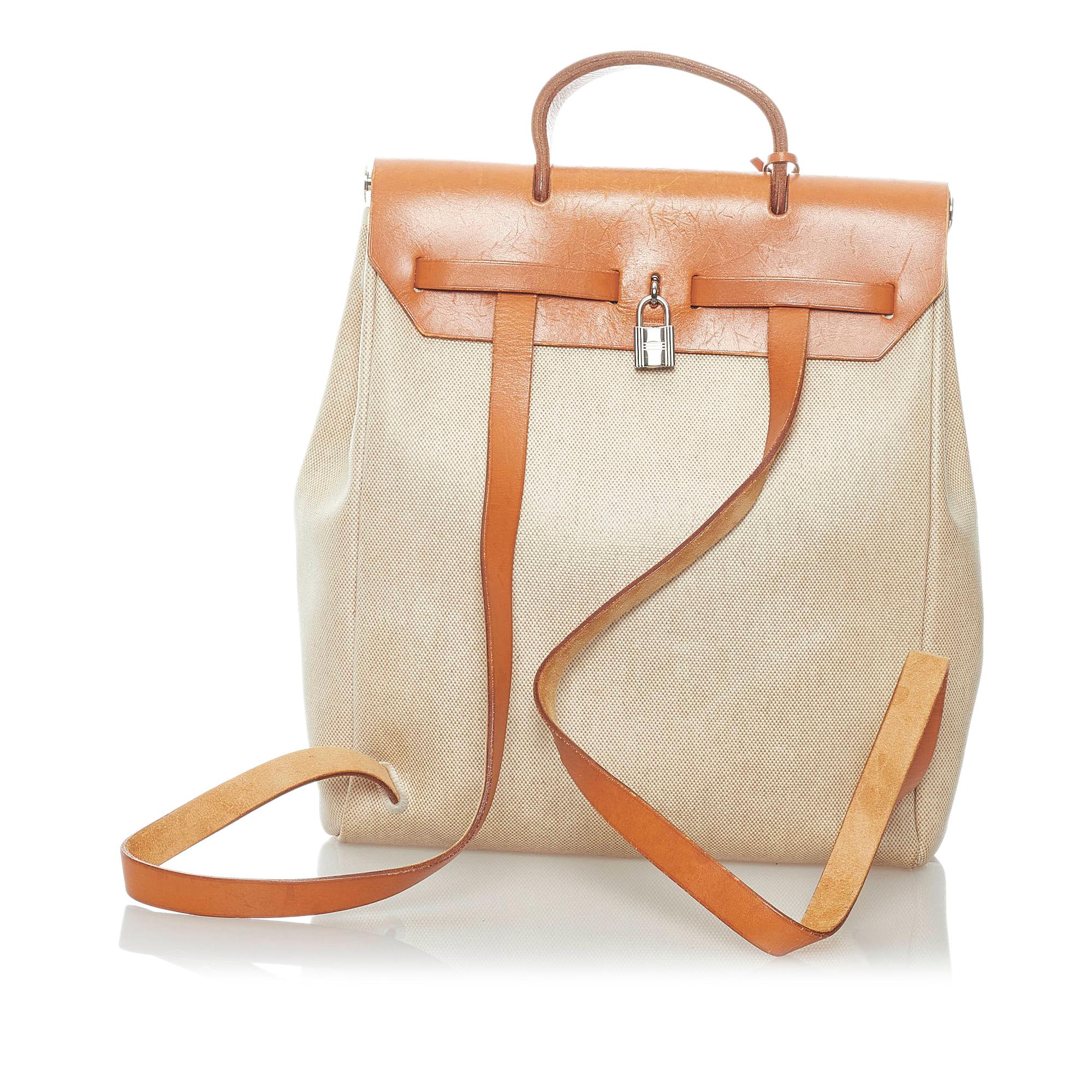 Hermes Herbag Canvas Backpack (SHG-32314)
