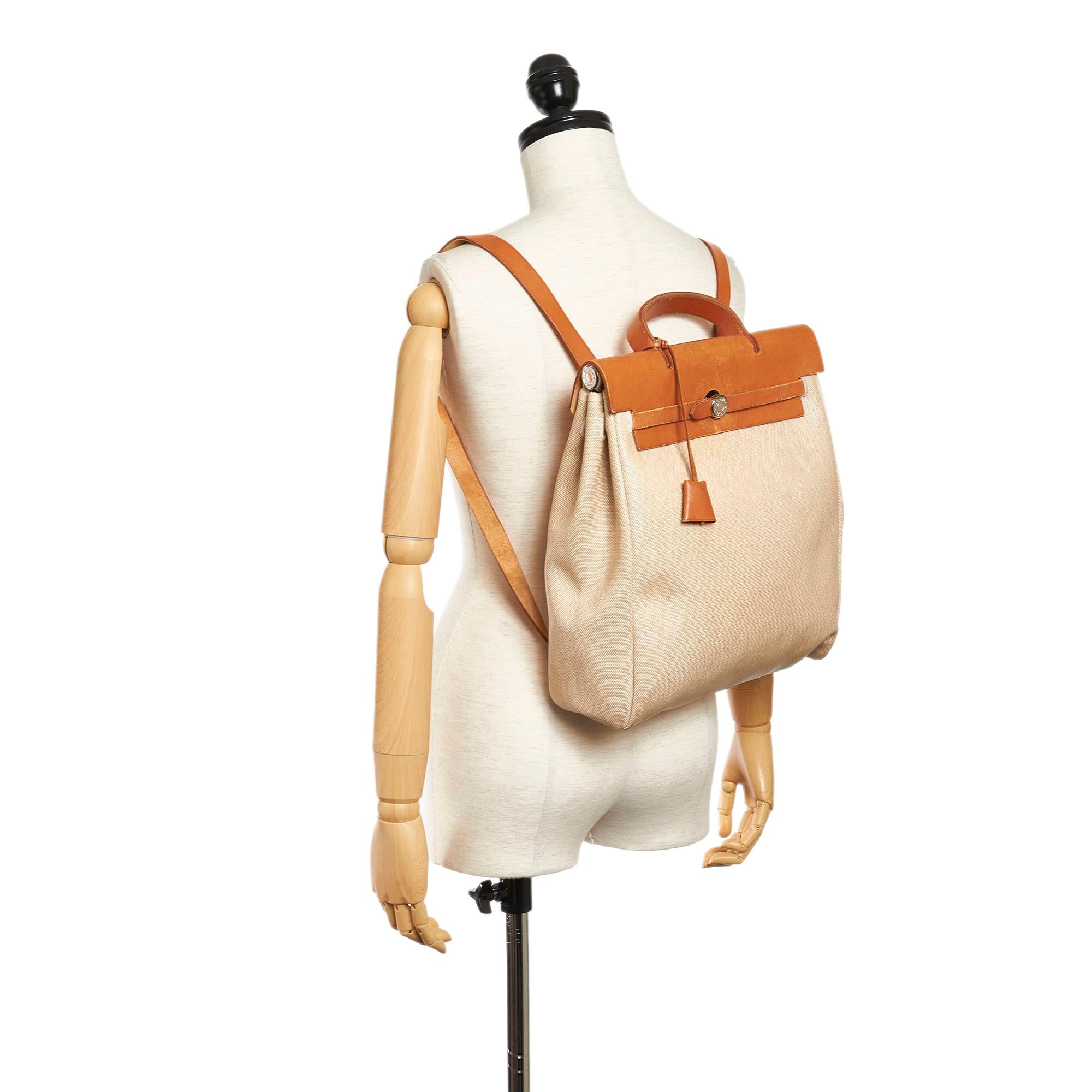 Hermes Herbag Canvas Backpack (SHG-32314)