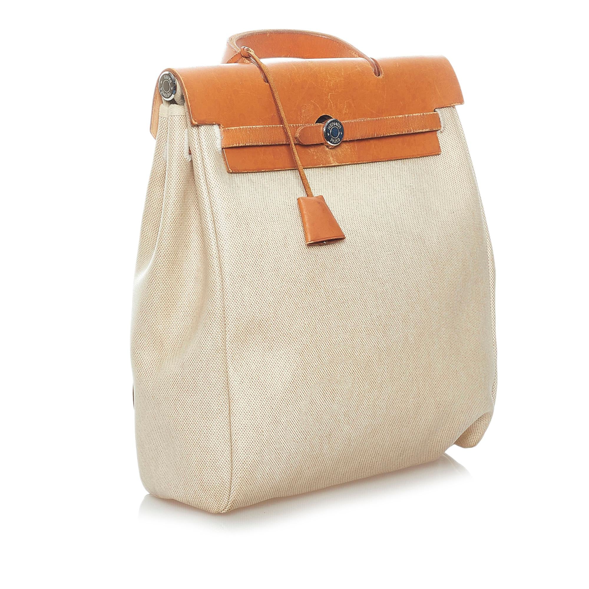 Hermes Herbag Canvas Backpack (SHG-32314)