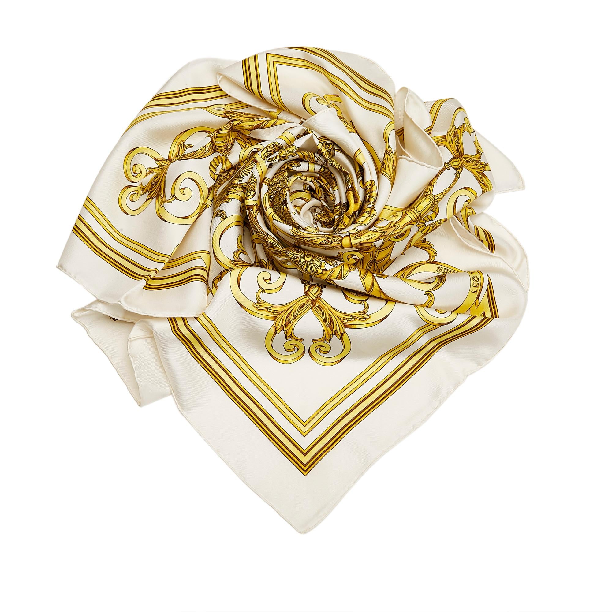 Hermes Les Tuileries Silk Scarf (SHG-36508)