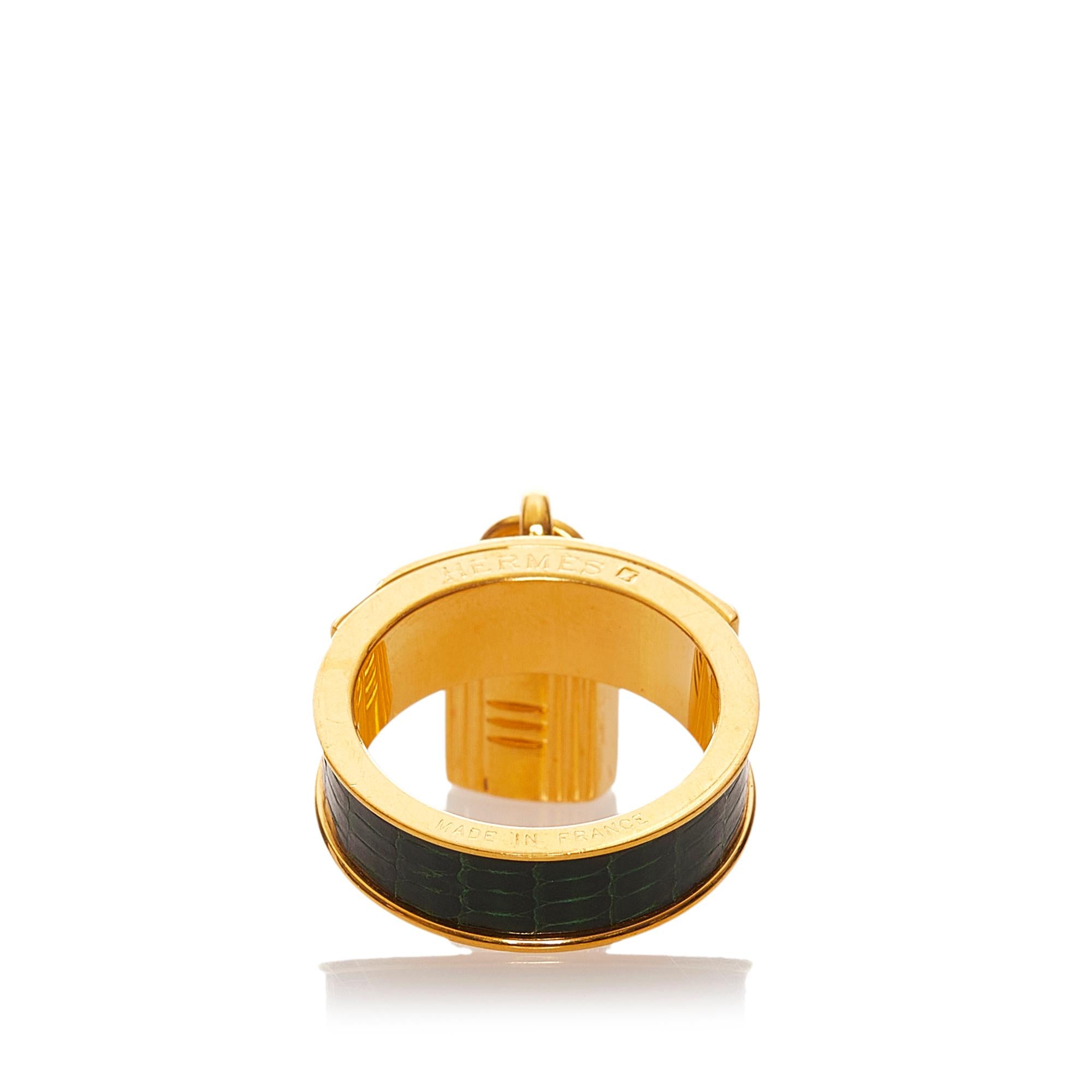 Hermes Loop Charms Cadenas Scarf Ring (SHG-27865)