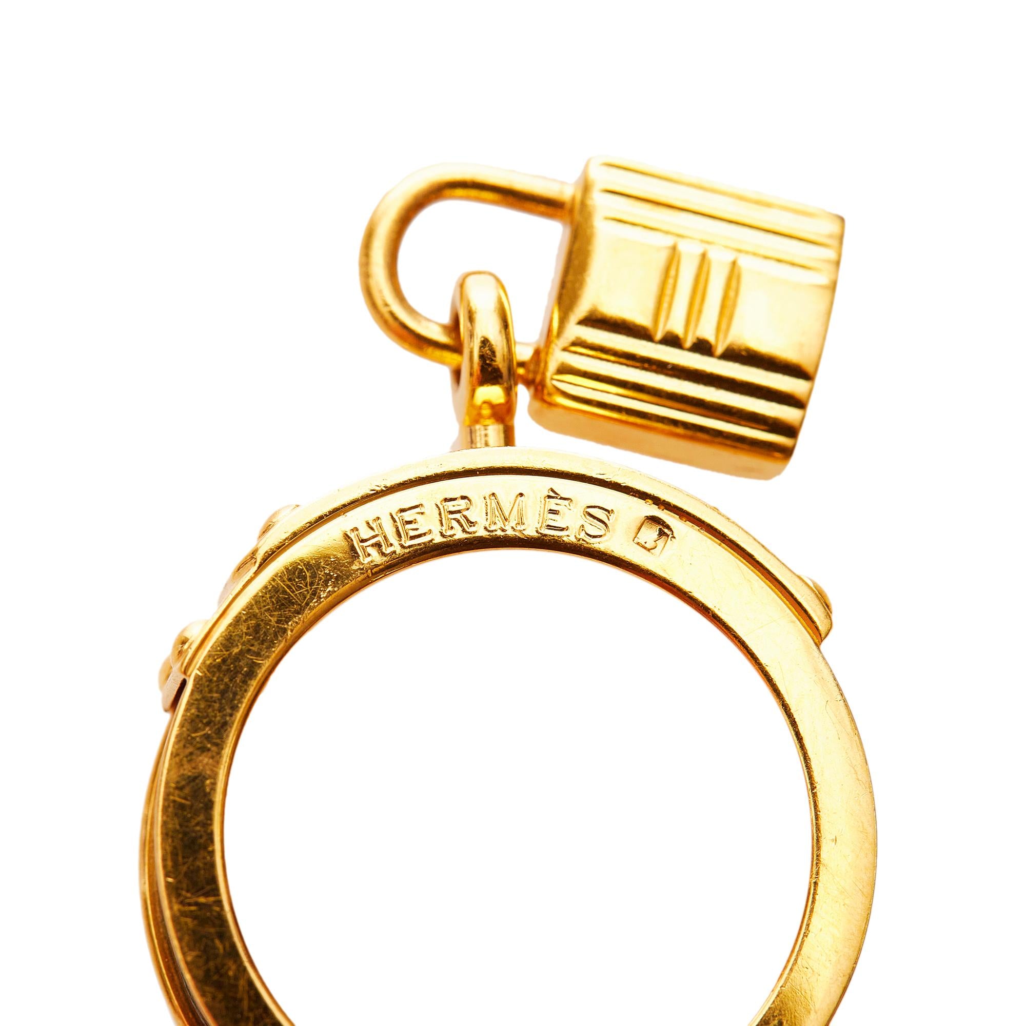 Hermes Loop Charms Cadenas Scarf Ring (SHG-27865)