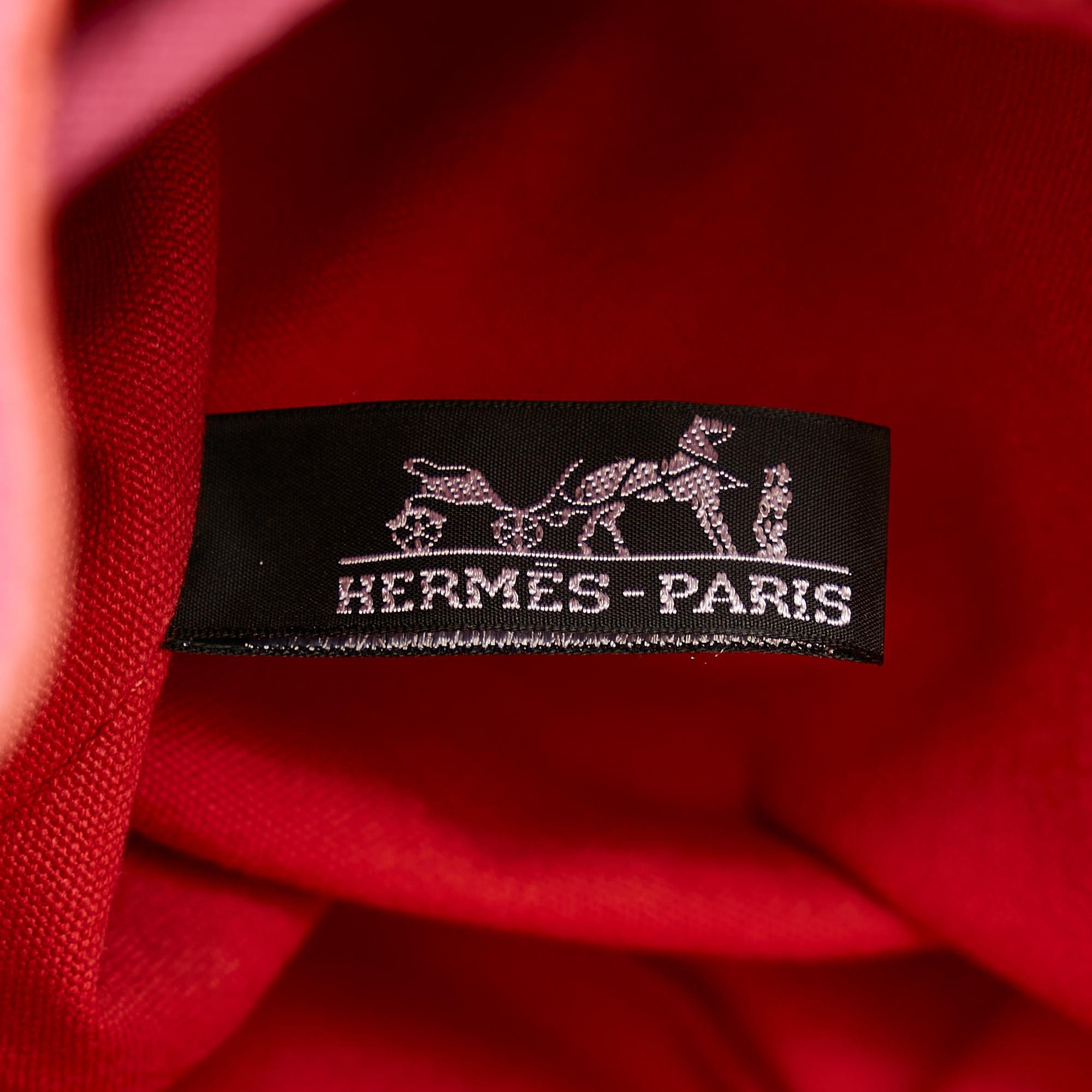 Hermes Polochon Mimile Canvas Backpack (SHG-28450)