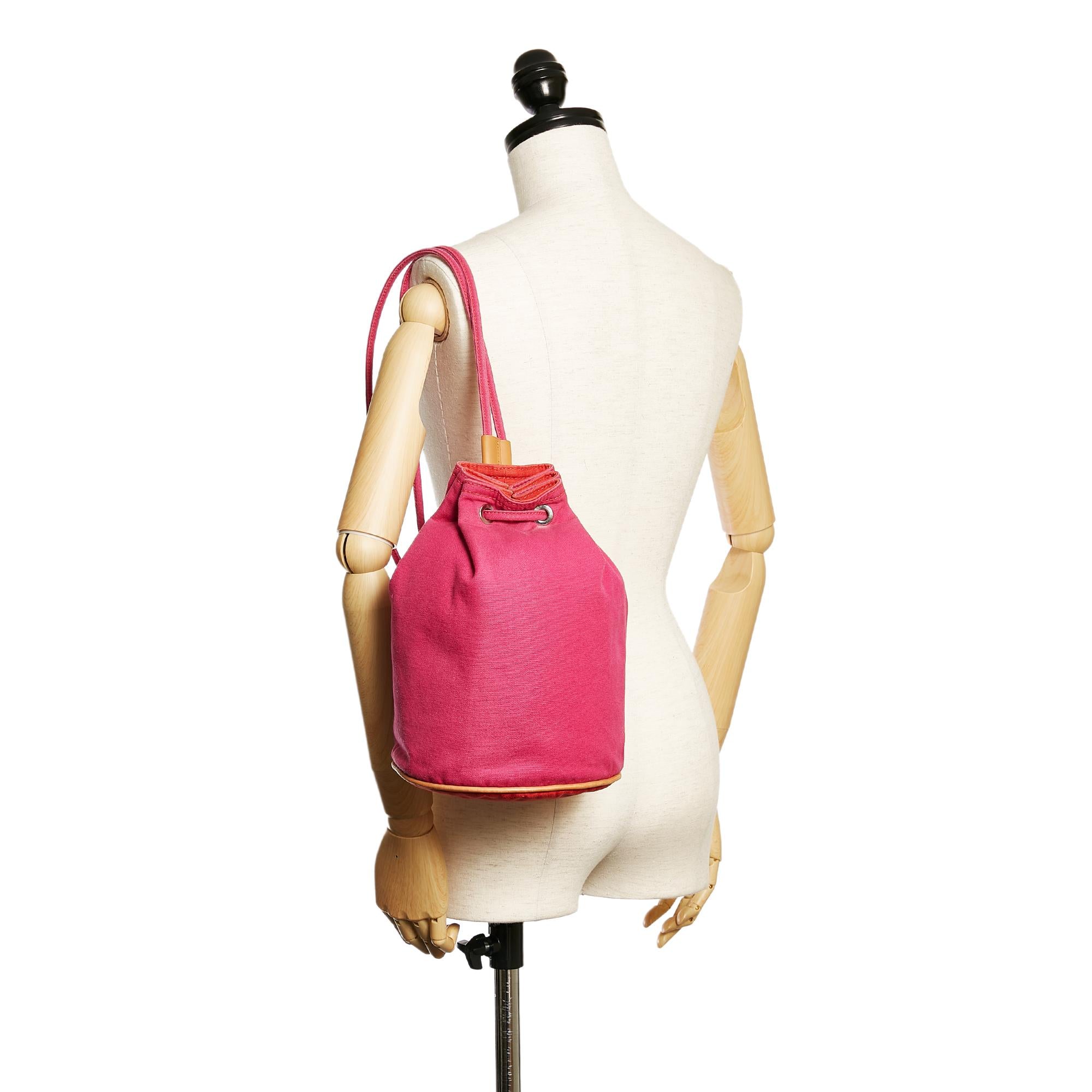 Hermes Polochon Mimile Canvas Backpack (SHG-28450)